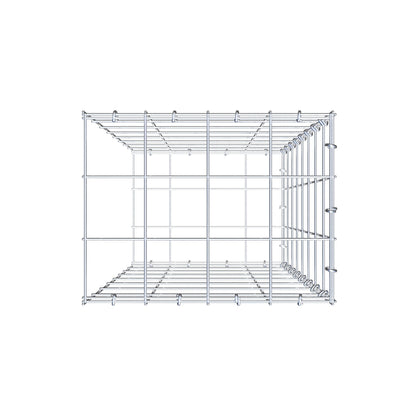 Fourche rapportée type 2 80 cm x 40 cm x 30 cm (L x H x P), mailles 10 cm x 10 cm, anneau C