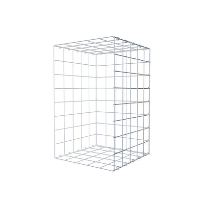 Mounted gabion type 2 80 cm x 50 cm x 50 cm (L x H x D), mesh size 10 cm x 10 cm, C-ring