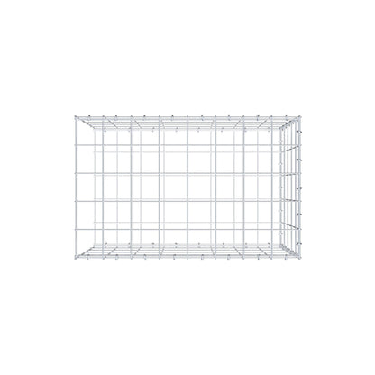 Mounted gabion type 2 80 cm x 50 cm x 50 cm (L x H x D), mesh size 10 cm x 10 cm, C-ring