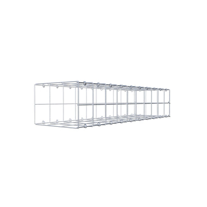 Gavión complementario de tipo 2 100 cm x 20 cm x 30 cm (L x A x P), malla 10 cm x 10 cm, anillo en C