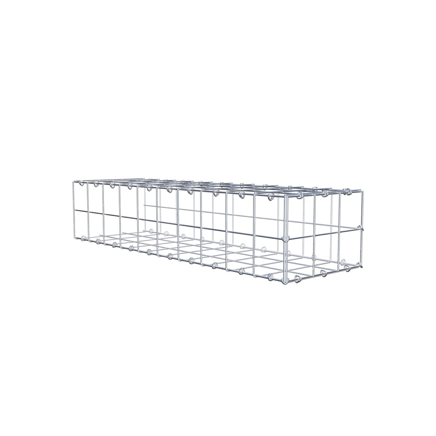 Gavión complementario de tipo 2 100 cm x 20 cm x 30 cm (L x A x P), malla 10 cm x 10 cm, anillo en C