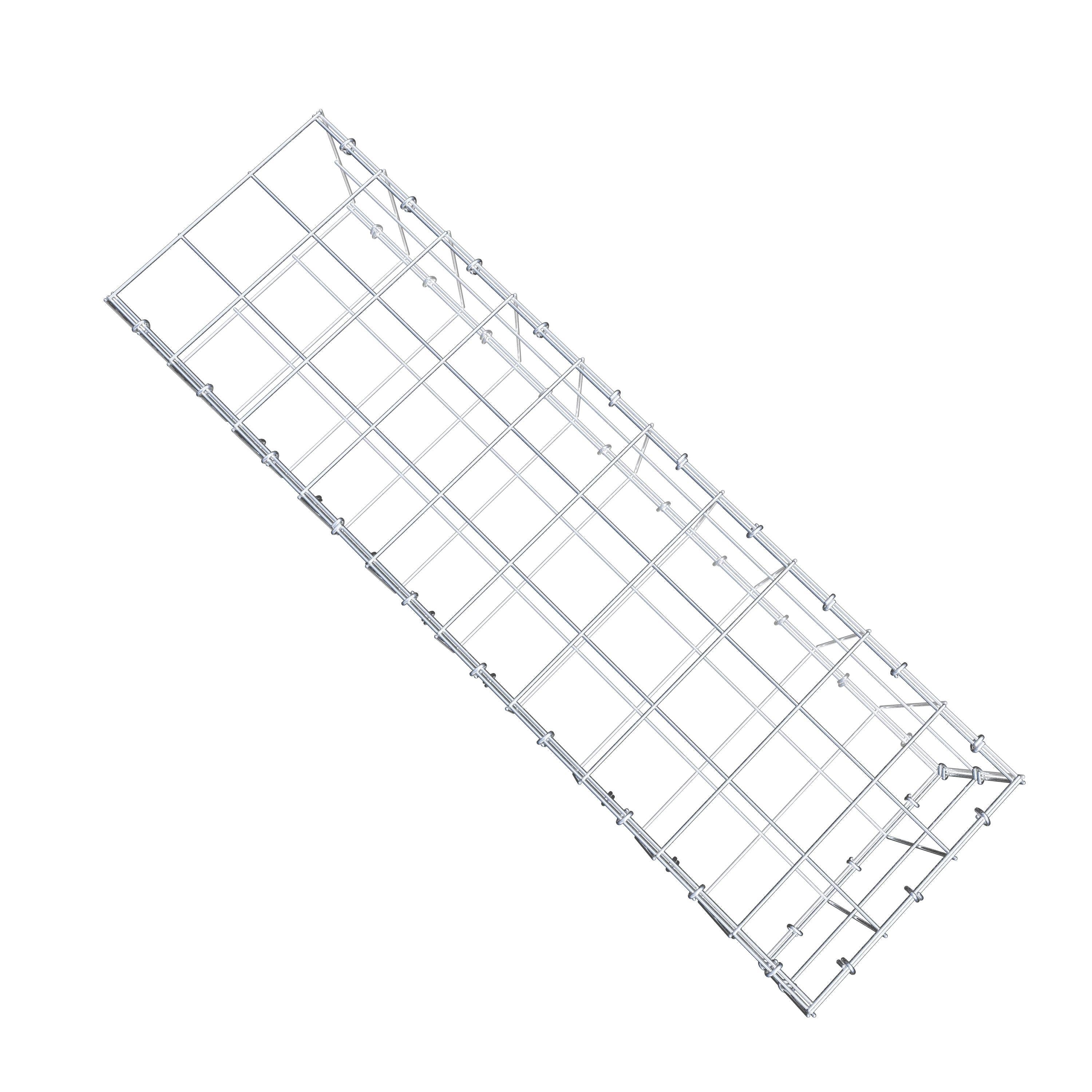 Gabion monté type 2 100 cm x 20 cm x 30 cm (L x H x P), maillage 10 cm x 10 cm, anneau en C