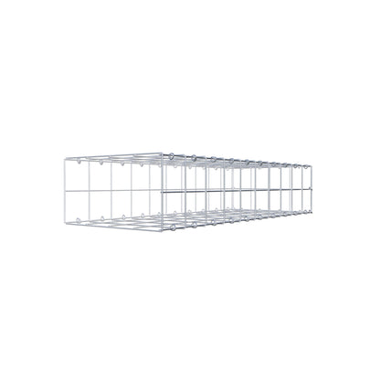 Type 2 oplegkorf 100 cm x 20 cm x 40 cm (L x H x D), maaswijdte 10 cm x 10 cm, C-ring