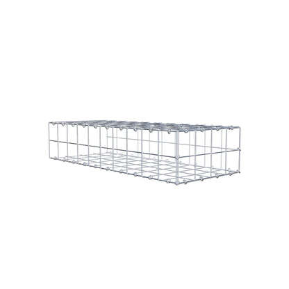 Type 2 oplegkorf 100 cm x 20 cm x 40 cm (L x H x D), maaswijdte 10 cm x 10 cm, C-ring