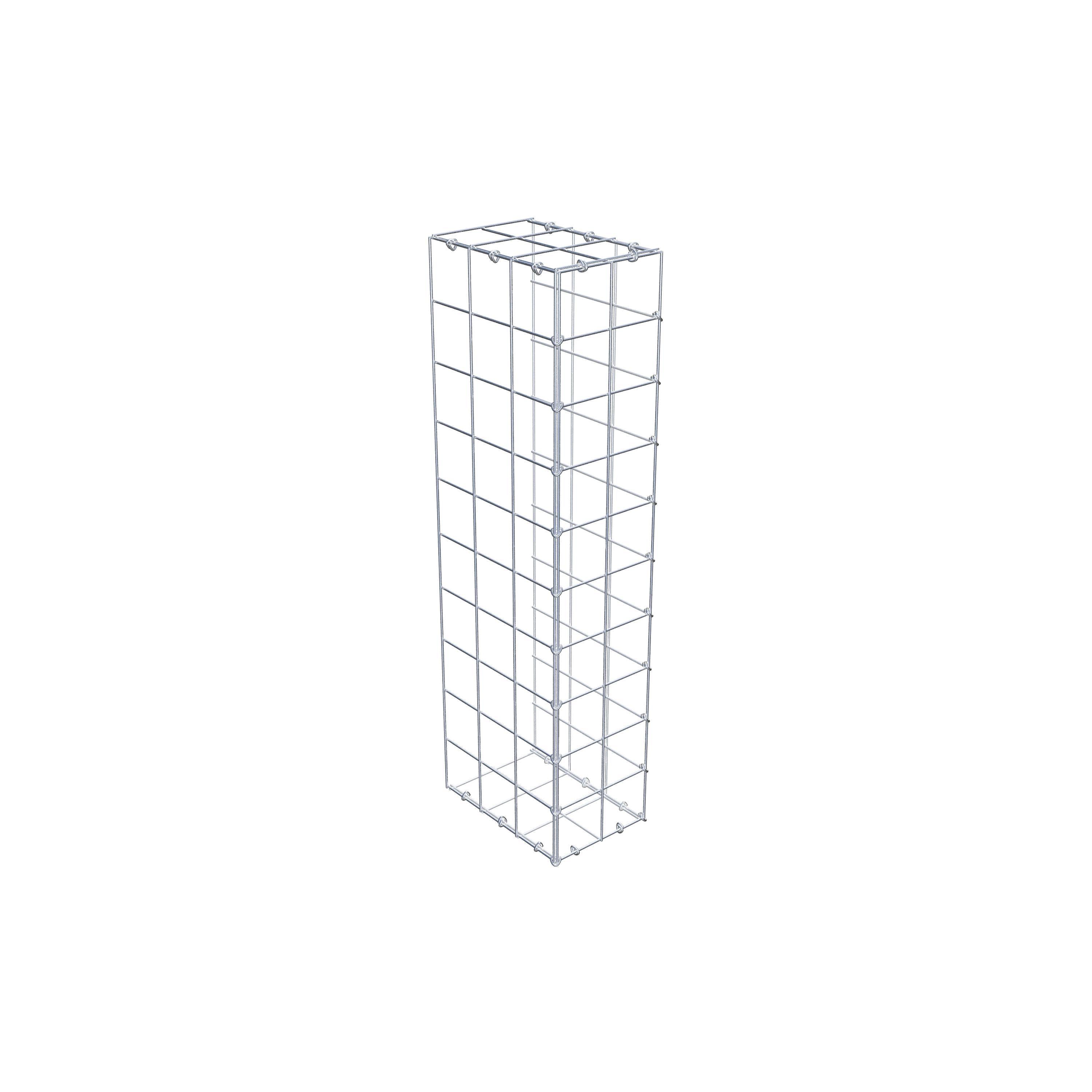 Gabion monté type 2 100 cm x 30 cm x 20 cm (L x H x P), maillage 10 cm x 10 cm, anneau en C