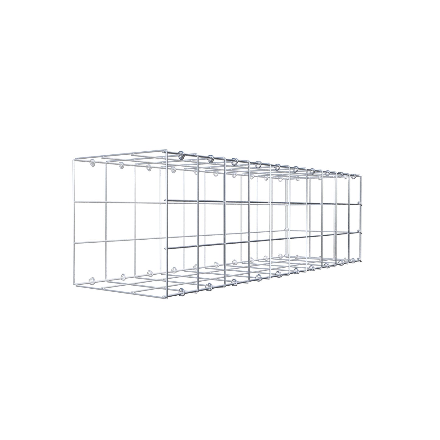 Add-on schanskorf type 2 100 cm x 30 cm x 30 cm (L x H x D), maaswijdte 10 cm x 10 cm, C-ring