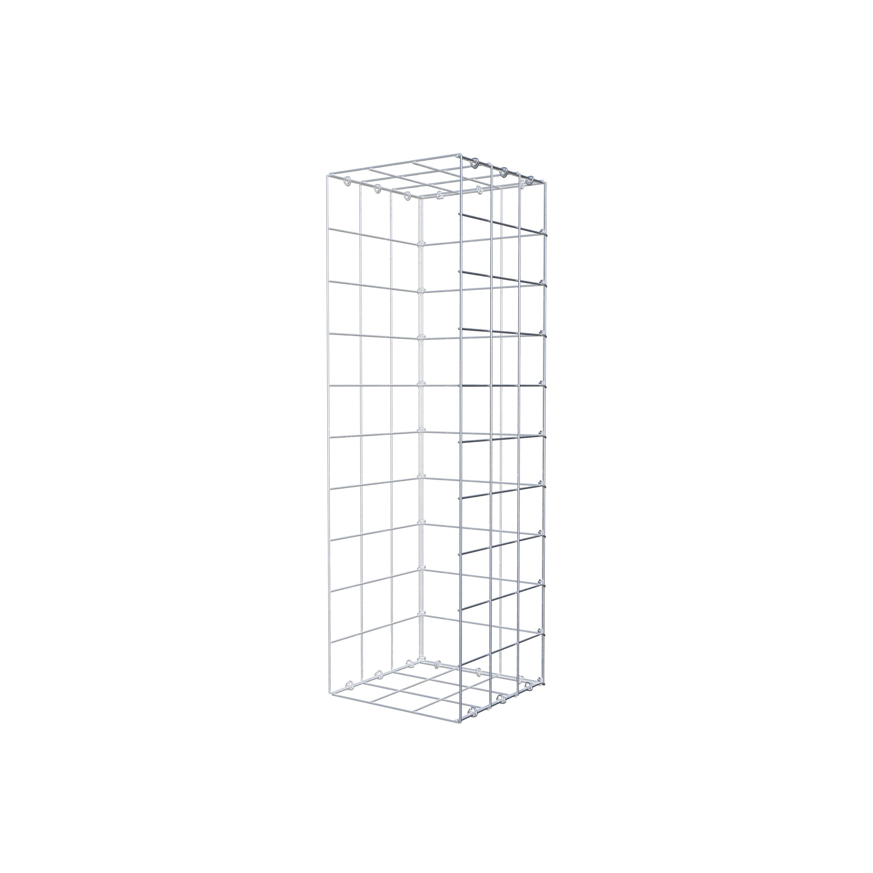 Gabion monté type 2 100 cm x 30 cm x 30 cm (L x H x P), maillage 10 cm x 10 cm, anneau en C