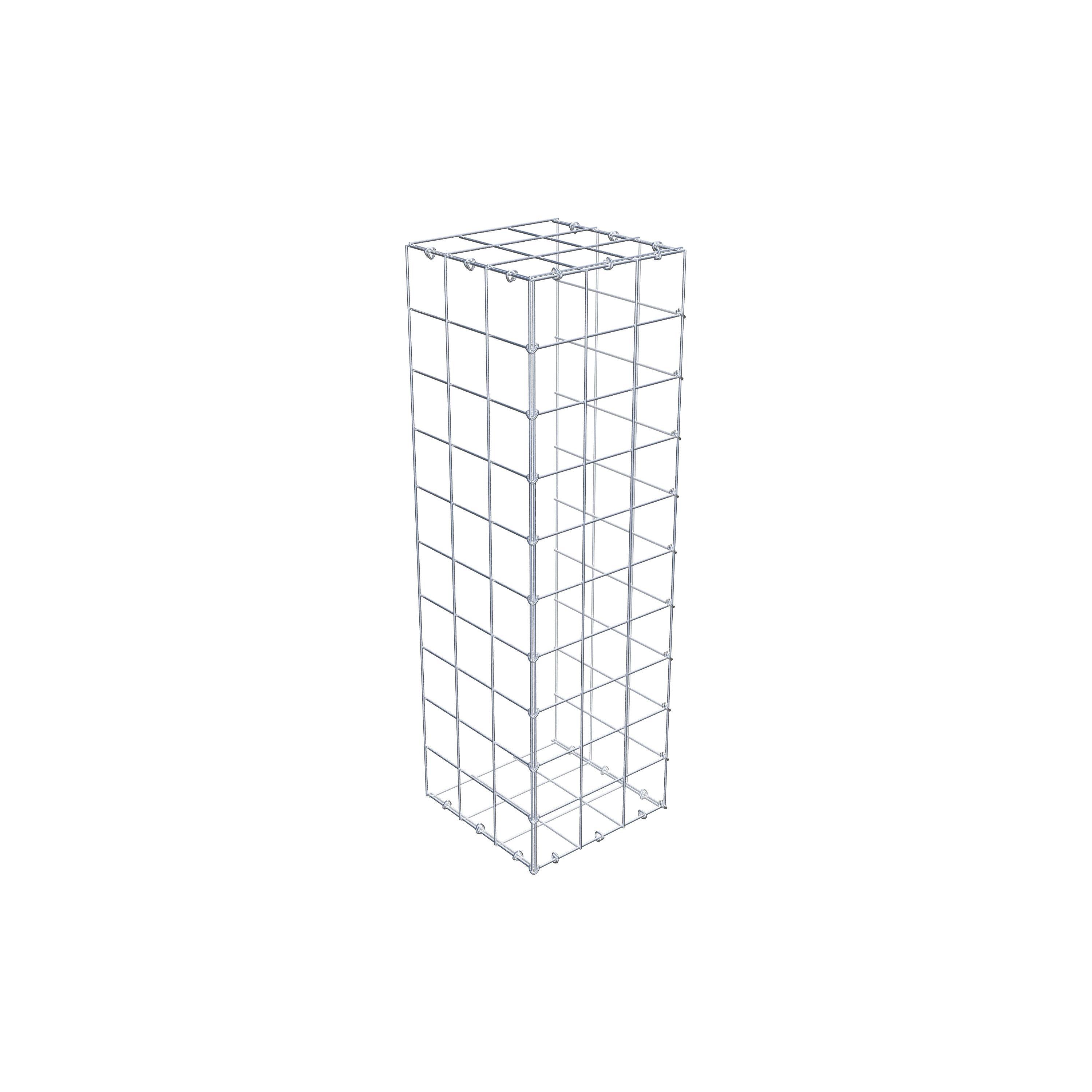 Gabion monté type 2 100 cm x 30 cm x 30 cm (L x H x P), maillage 10 cm x 10 cm, anneau en C