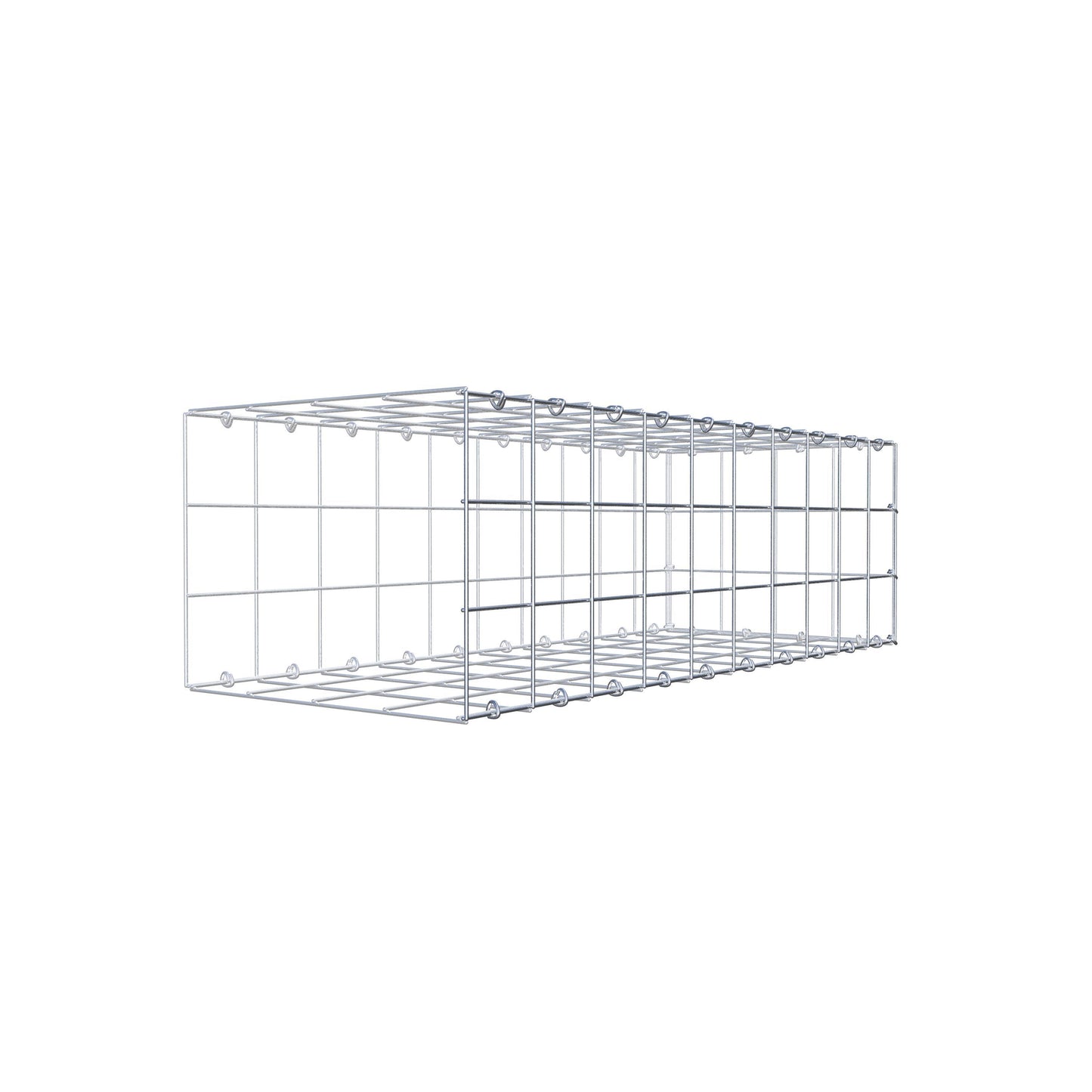 Gavión complementario de tipo 2 100 cm x 30 cm x 40 cm (L x A x P), malla 10 cm x 10 cm, anillo en C