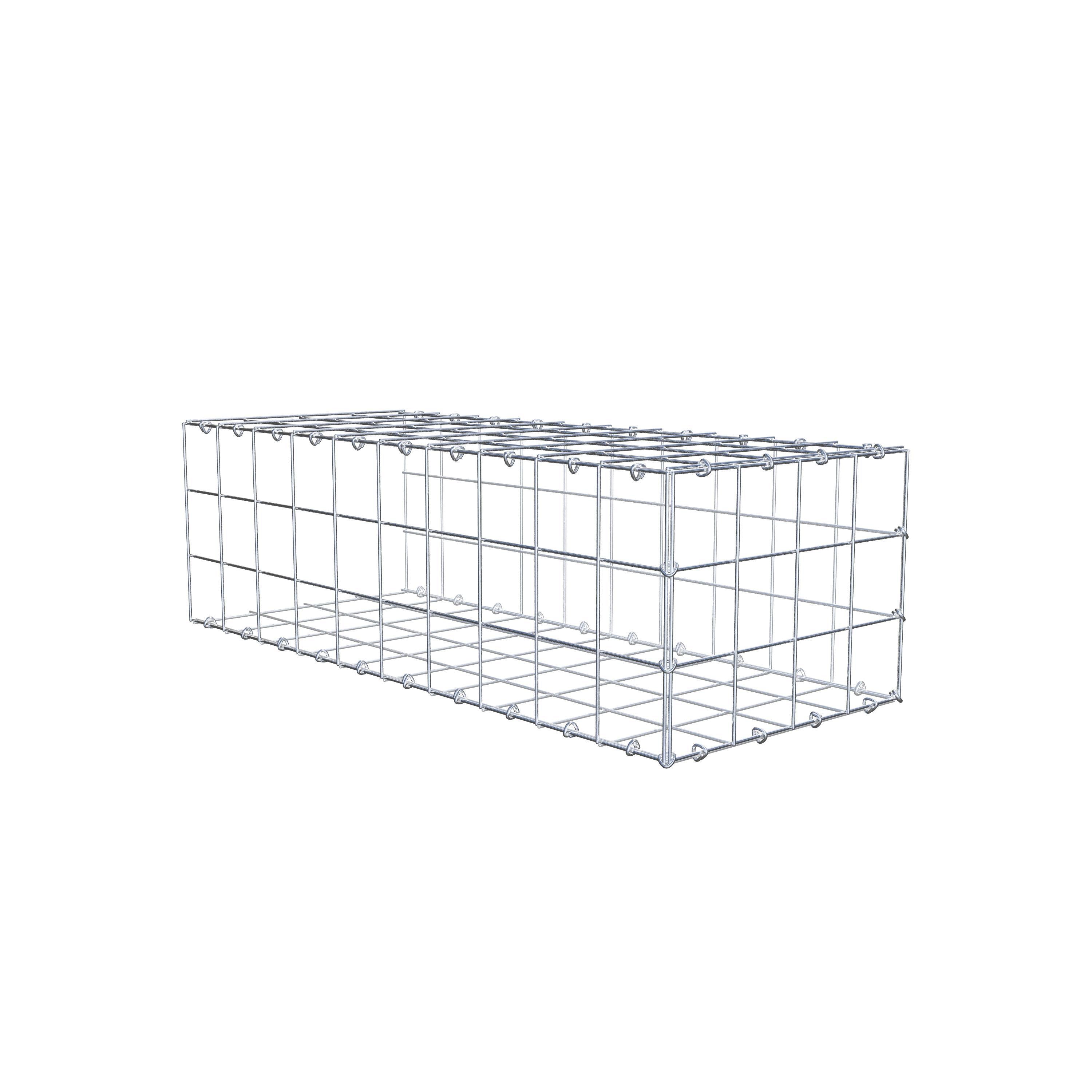 Gabion monté type 2 100 cm x 30 cm x 40 cm (L x H x P), maillage 10 cm x 10 cm, anneau en C