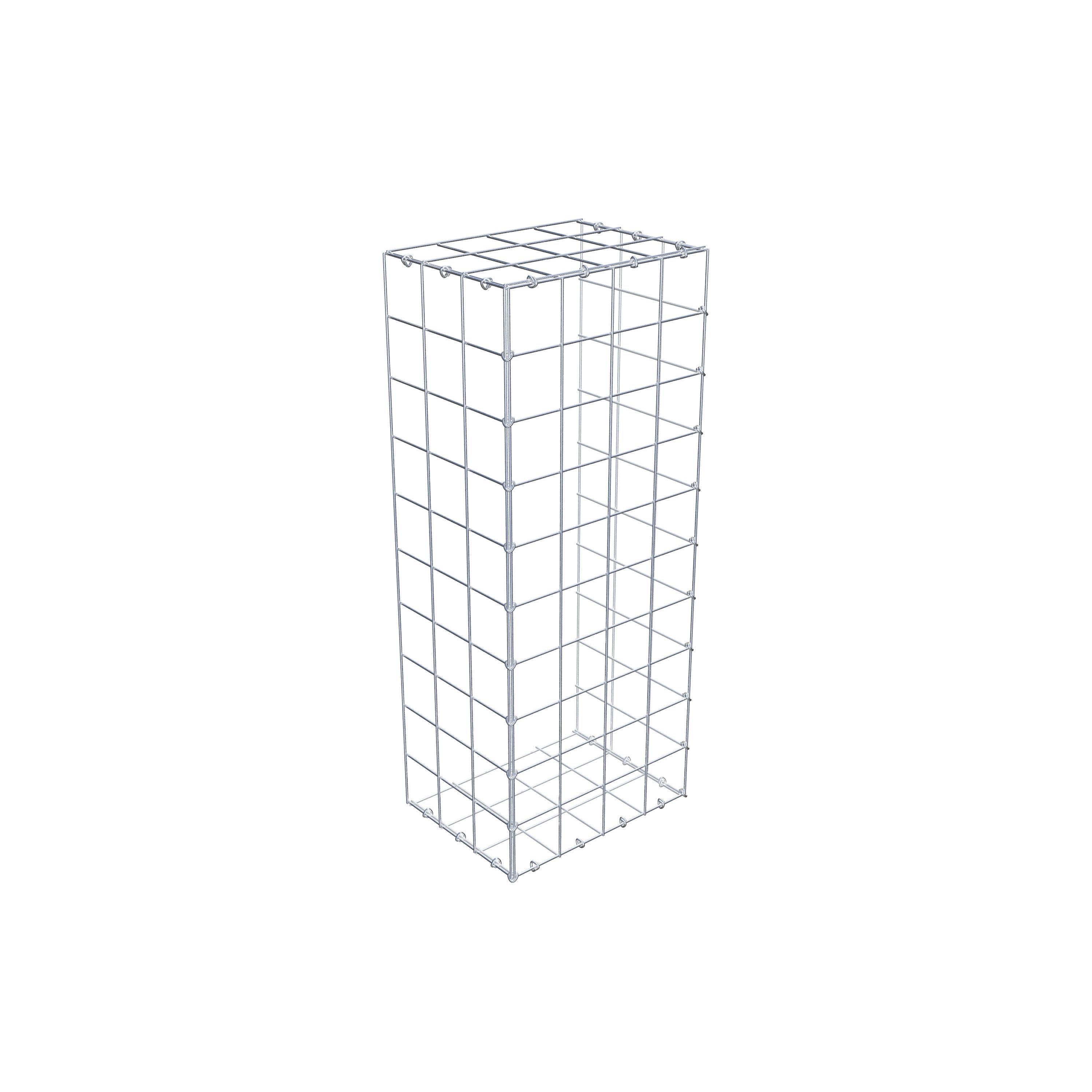 Gabion monté type 2 100 cm x 30 cm x 40 cm (L x H x P), maillage 10 cm x 10 cm, anneau en C