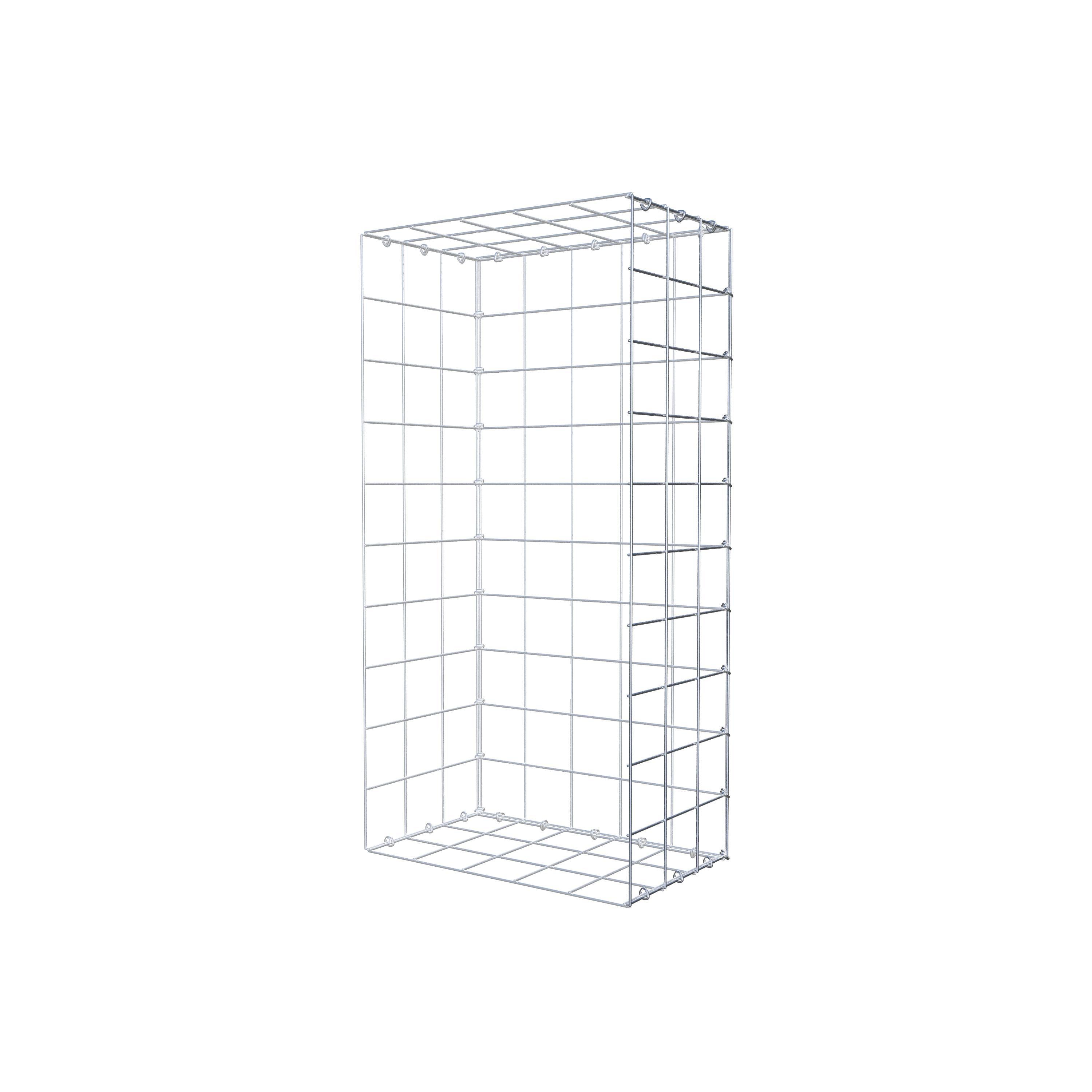 Gabion monté type 2 100 cm x 30 cm x 50 cm (L x H x P), maillage 10 cm x 10 cm, anneau en C