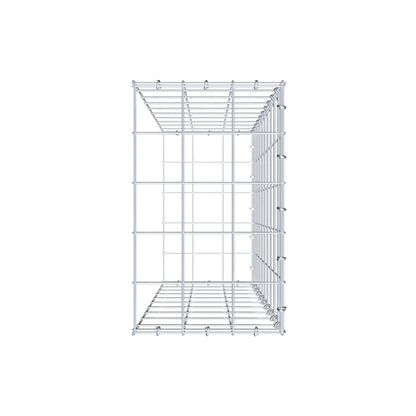 Fourche rapportée type 2 100 cm x 30 cm x 50 cm (L x H x P), mailles 10 cm x 10 cm, anneau C