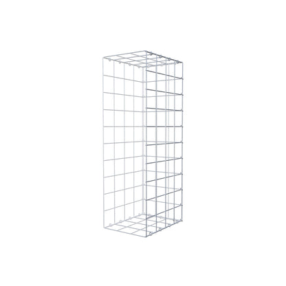 Typ 2 påbyggnadsgabion 100 cm x 40 cm x 30 cm (L x H x D), maskstorlek 10 cm x 10 cm, C-ring