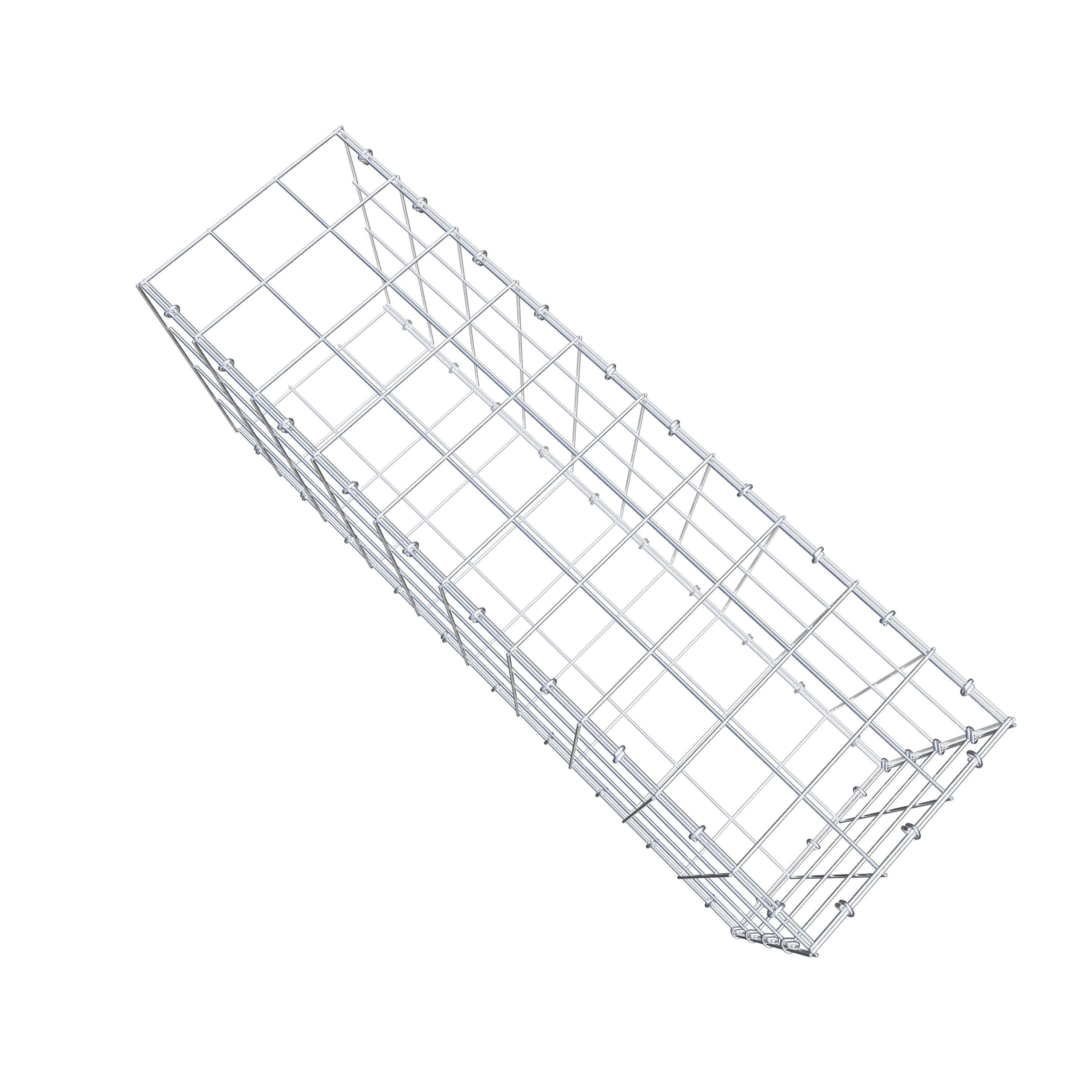 Gabion monté type 2 100 cm x 40 cm x 30 cm (L x H x P), maillage 10 cm x 10 cm, anneau en C