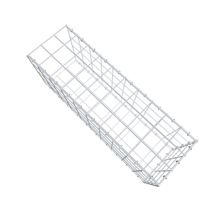 Typ 2 påbyggnadsgabion 100 cm x 40 cm x 30 cm (L x H x D), maskstorlek 10 cm x 10 cm, C-ring