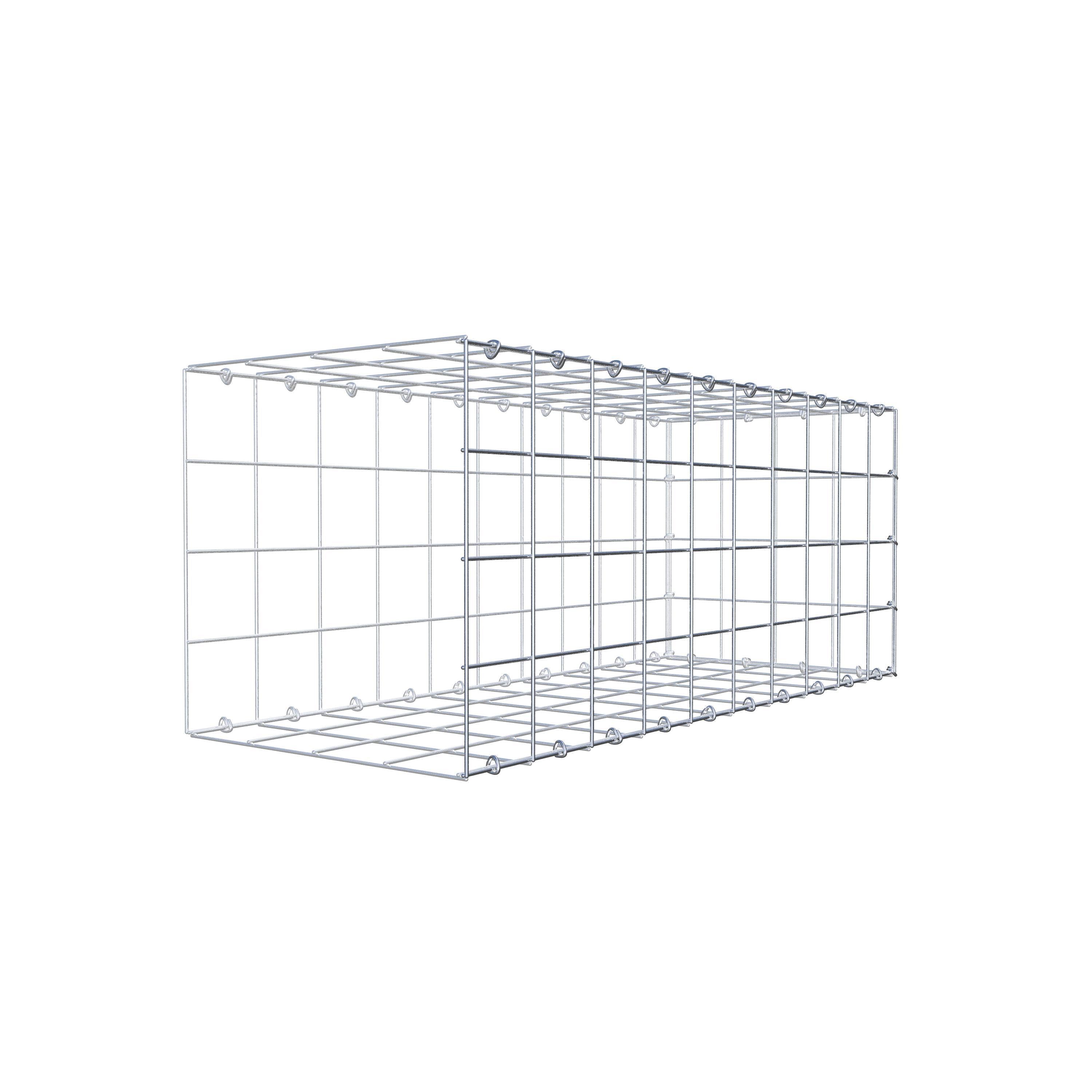 Opzetpaal type 2 100 cm x 40 cm x 40 cm (L x H x D), maaswijdte 10 cm x 10 cm, C-ring