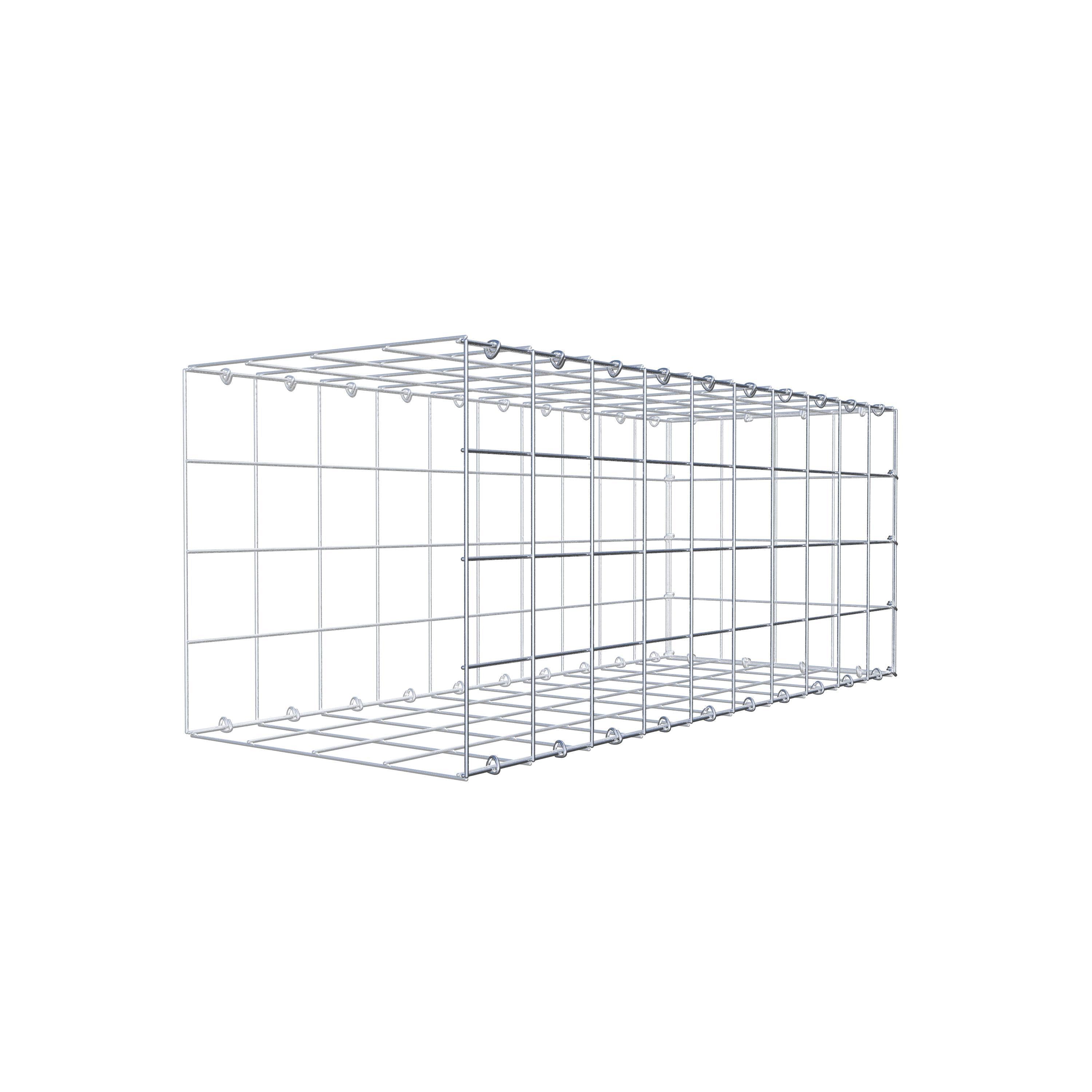 Gabion monté type 2 100 cm x 40 cm x 40 cm (L x H x P), maillage 10 cm x 10 cm, anneau en C