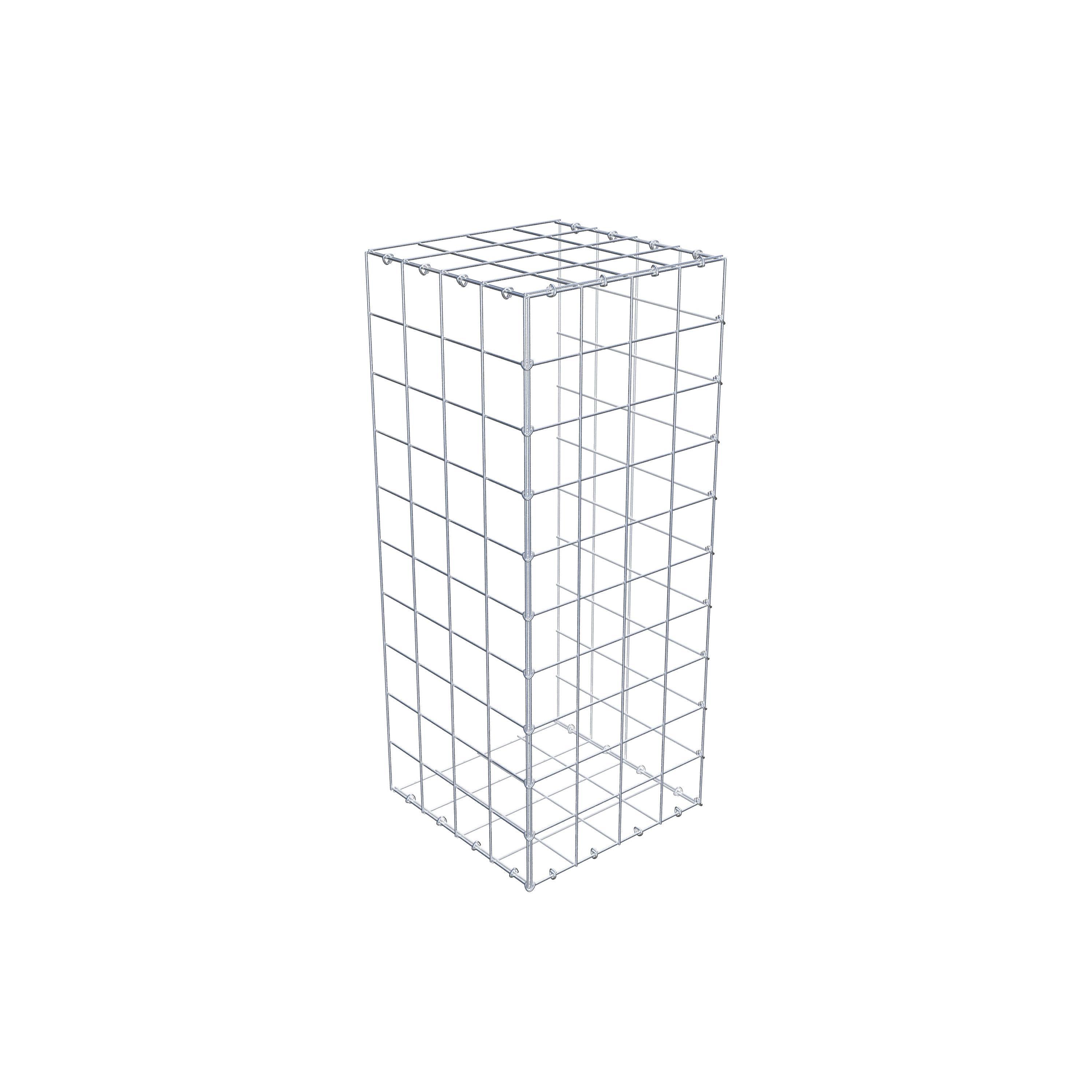 Opzetpaal type 2 100 cm x 40 cm x 40 cm (L x H x D), maaswijdte 10 cm x 10 cm, C-ring