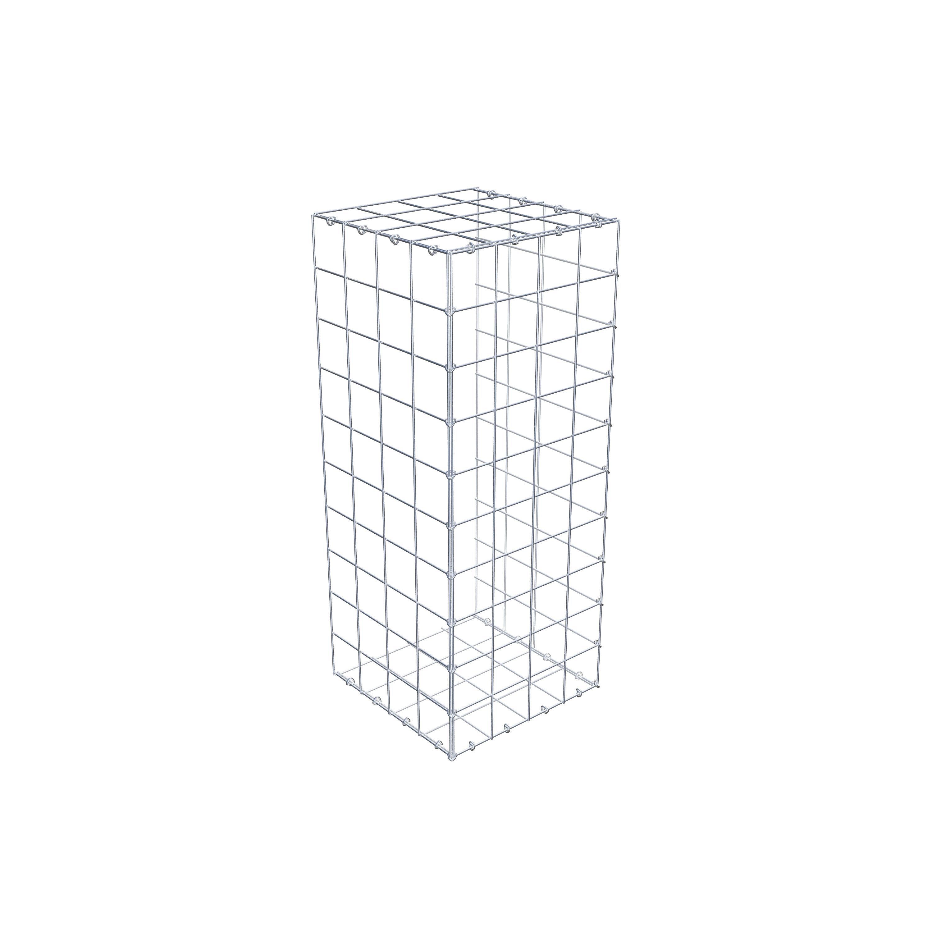 Gabion monté type 2 100 cm x 40 cm x 40 cm (L x H x P), maillage 10 cm x 10 cm, anneau en C