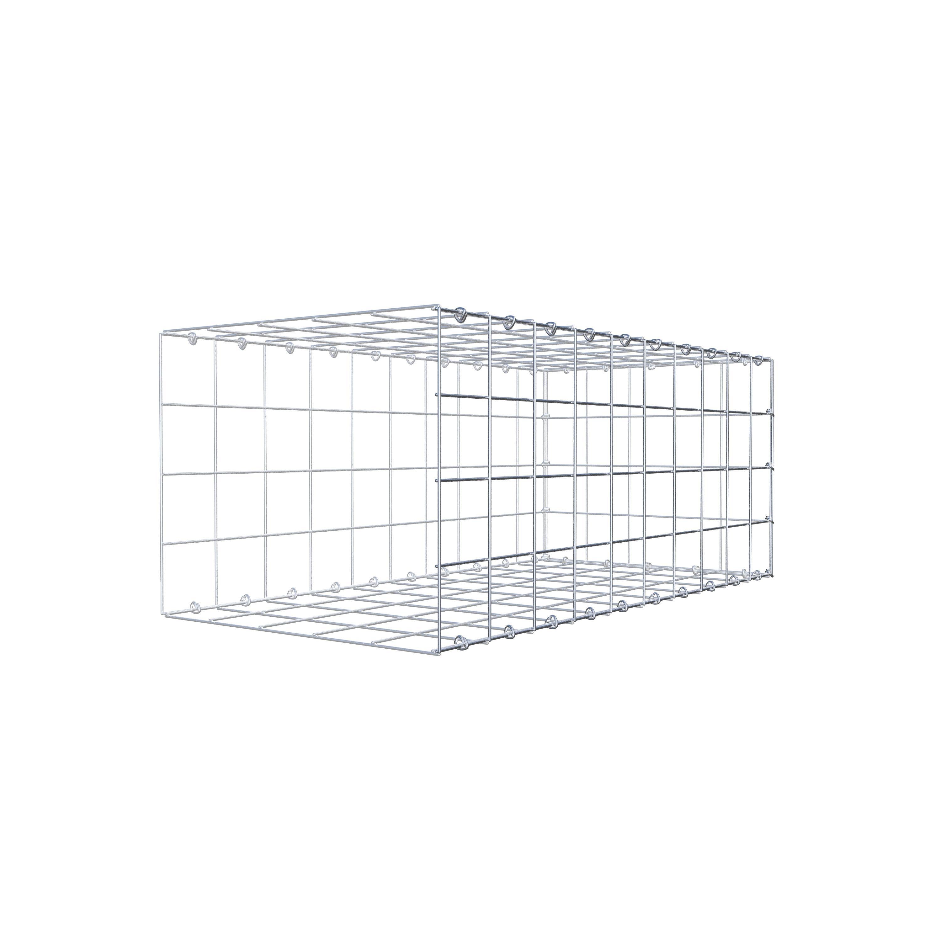 Gavión complementario de tipo 2 100 cm x 40 cm x 50 cm (L x A x P), malla 10 cm x 10 cm, anillo en C
