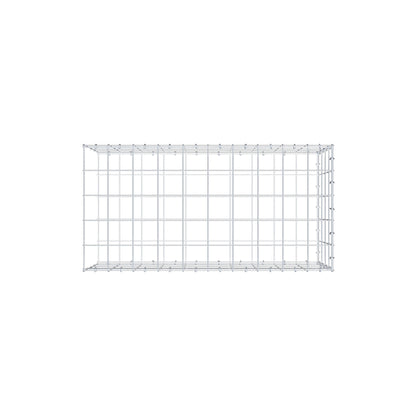 Monteret gabion type 2 100 cm x 40 cm x 50 cm (L x H x D), maskestørrelse 10 cm x 10 cm, C-ring