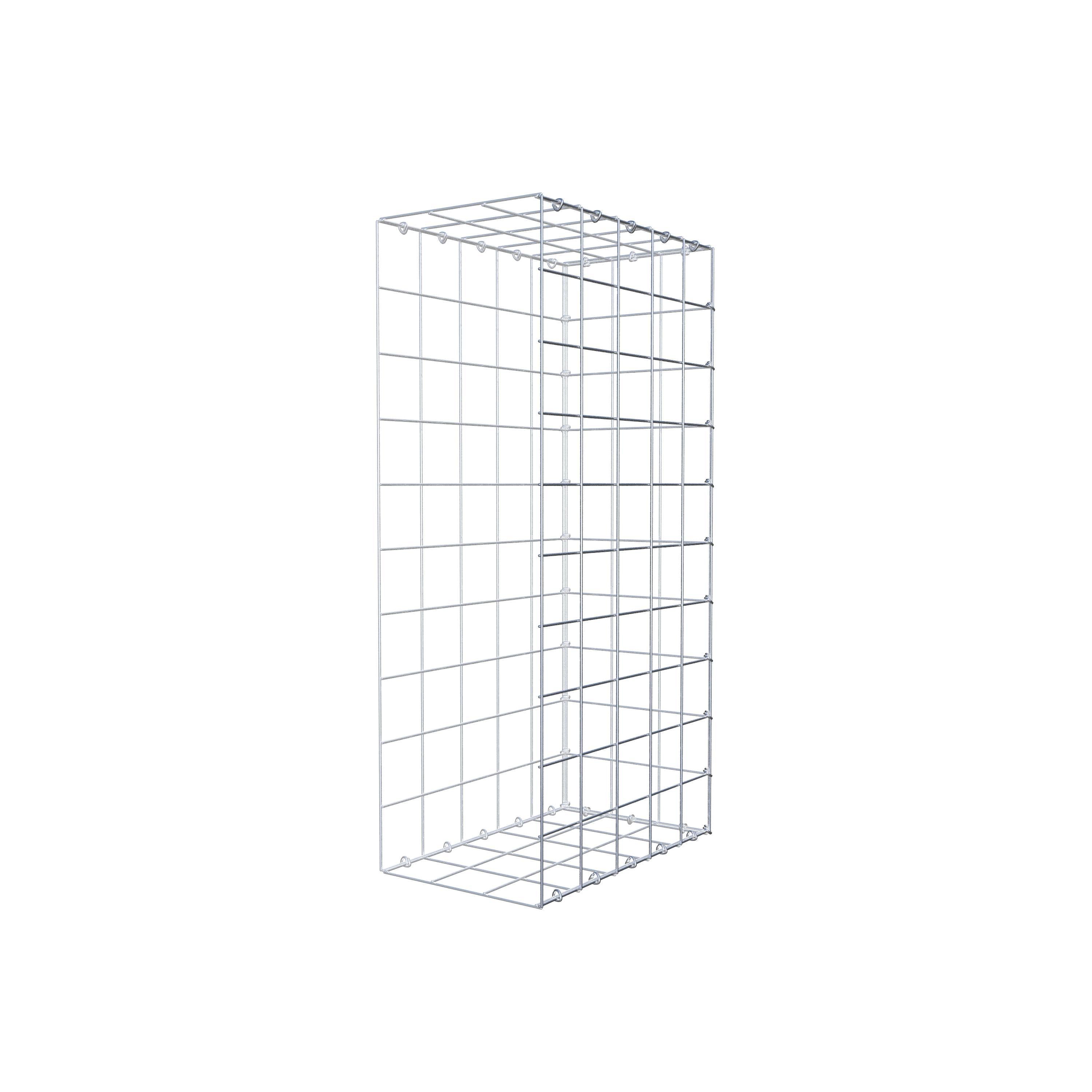 Gabion monté type 2 100 cm x 50 cm x 30 cm (L x H x P), maillage 10 cm x 10 cm, anneau en C