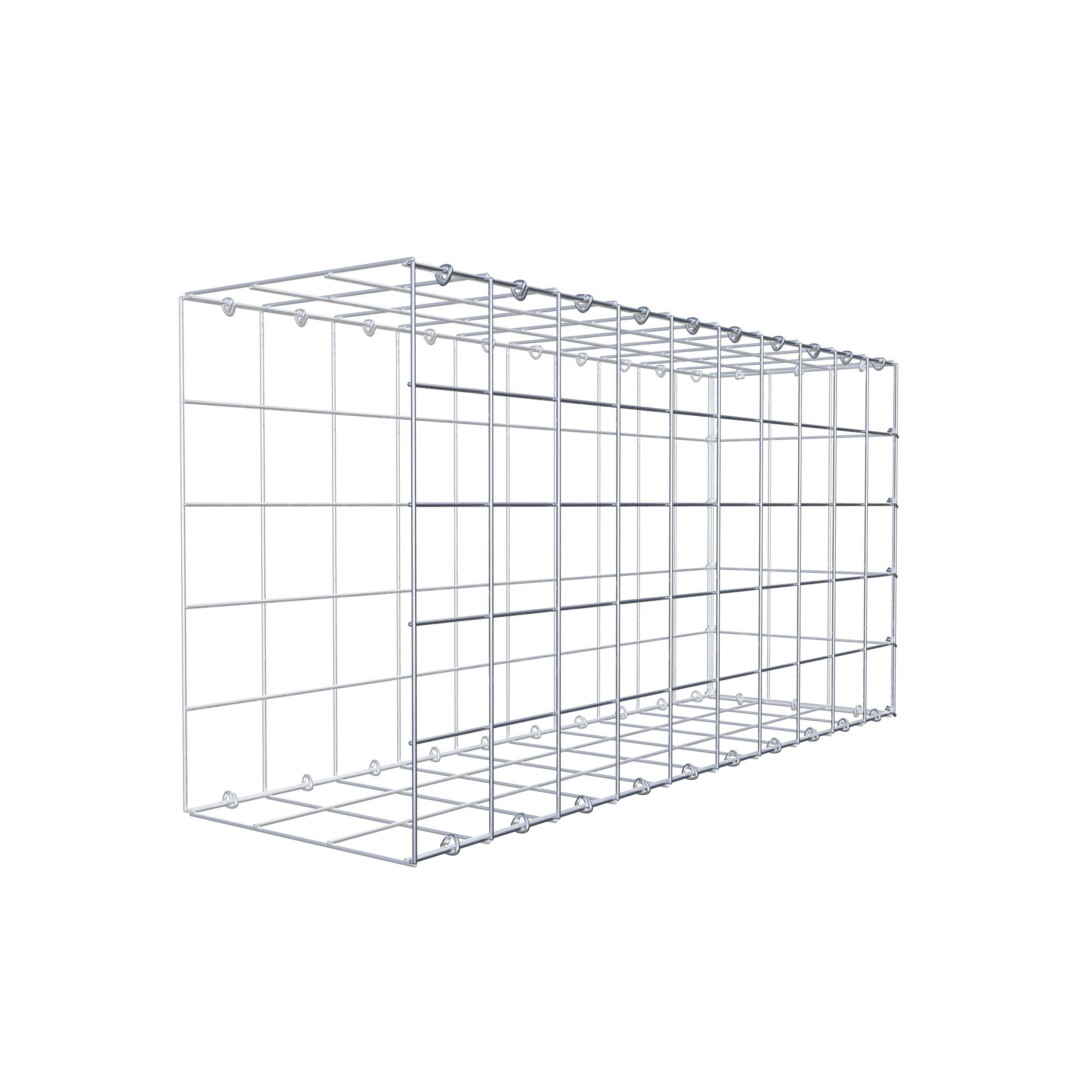 Gabion monté type 2 100 cm x 50 cm x 30 cm (L x H x P), maillage 10 cm x 10 cm, anneau en C