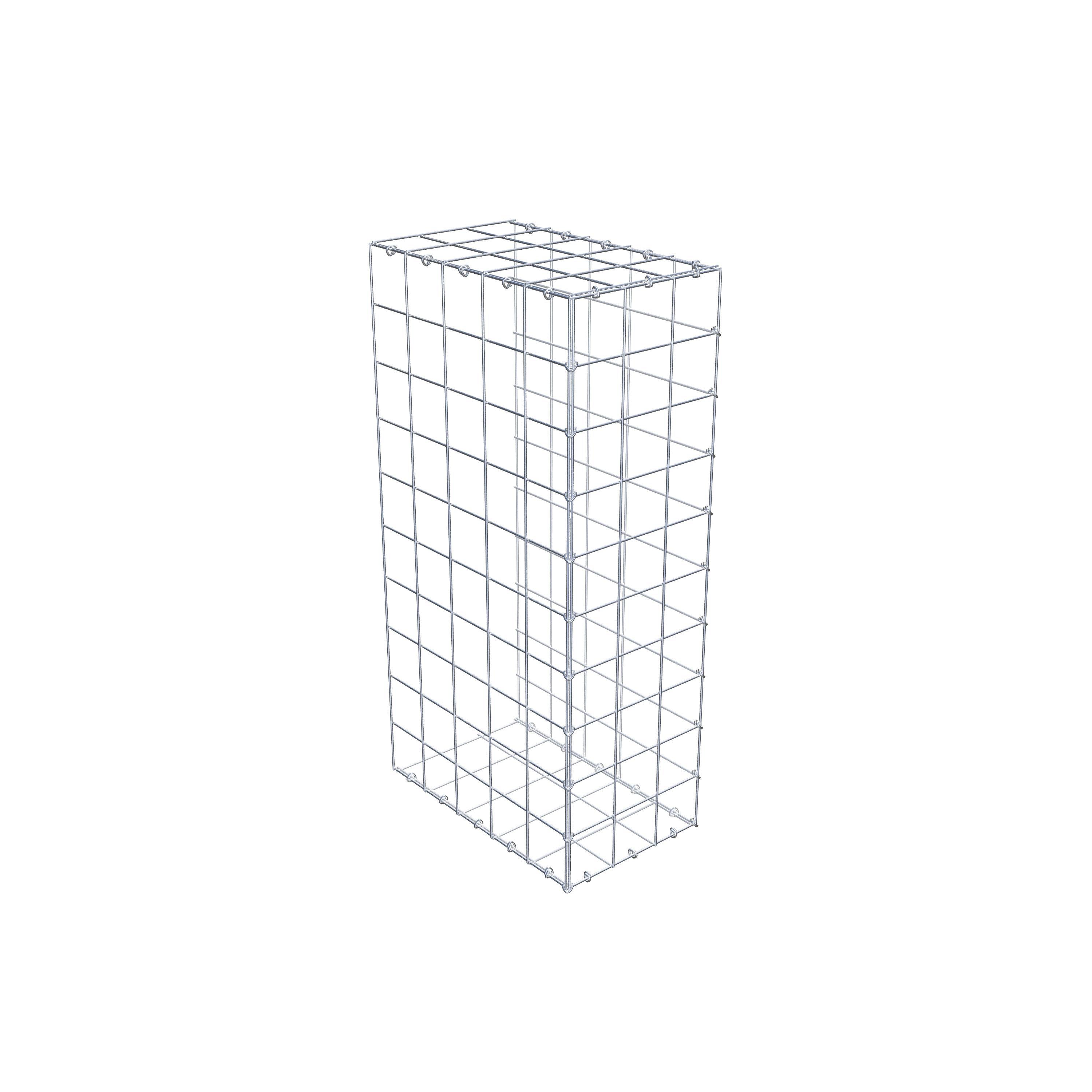 Gabion monté type 2 100 cm x 50 cm x 30 cm (L x H x P), maillage 10 cm x 10 cm, anneau en C