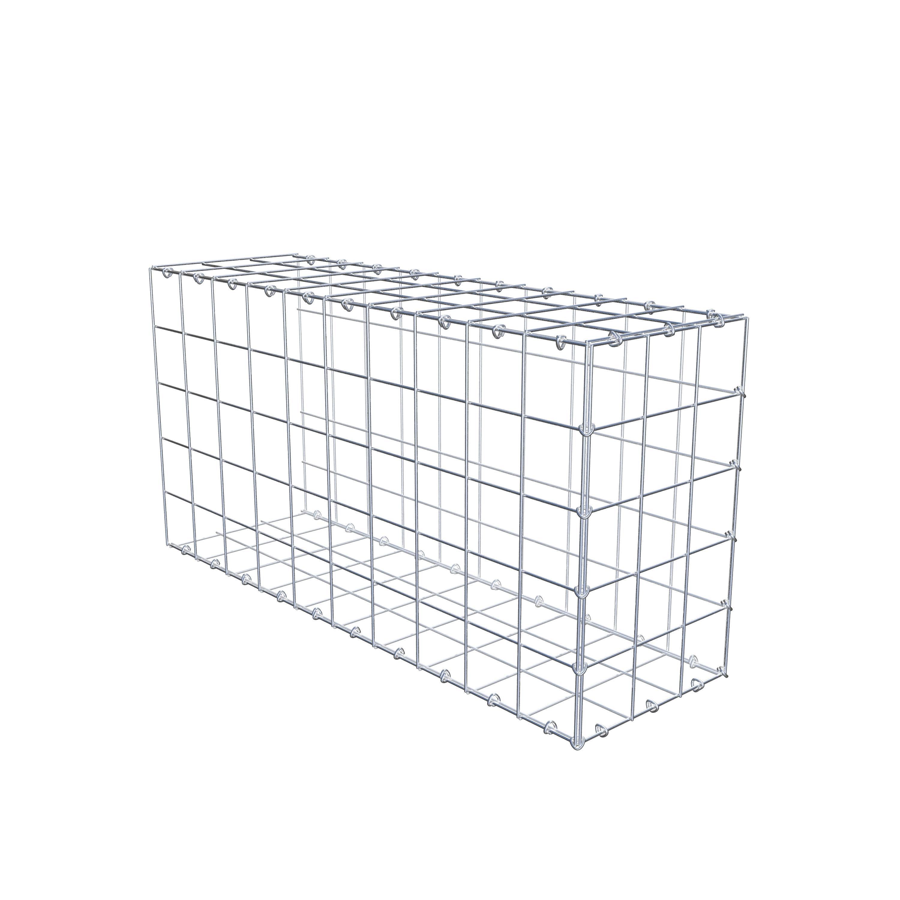 Gabion monté type 2 100 cm x 50 cm x 30 cm (L x H x P), maillage 10 cm x 10 cm, anneau en C