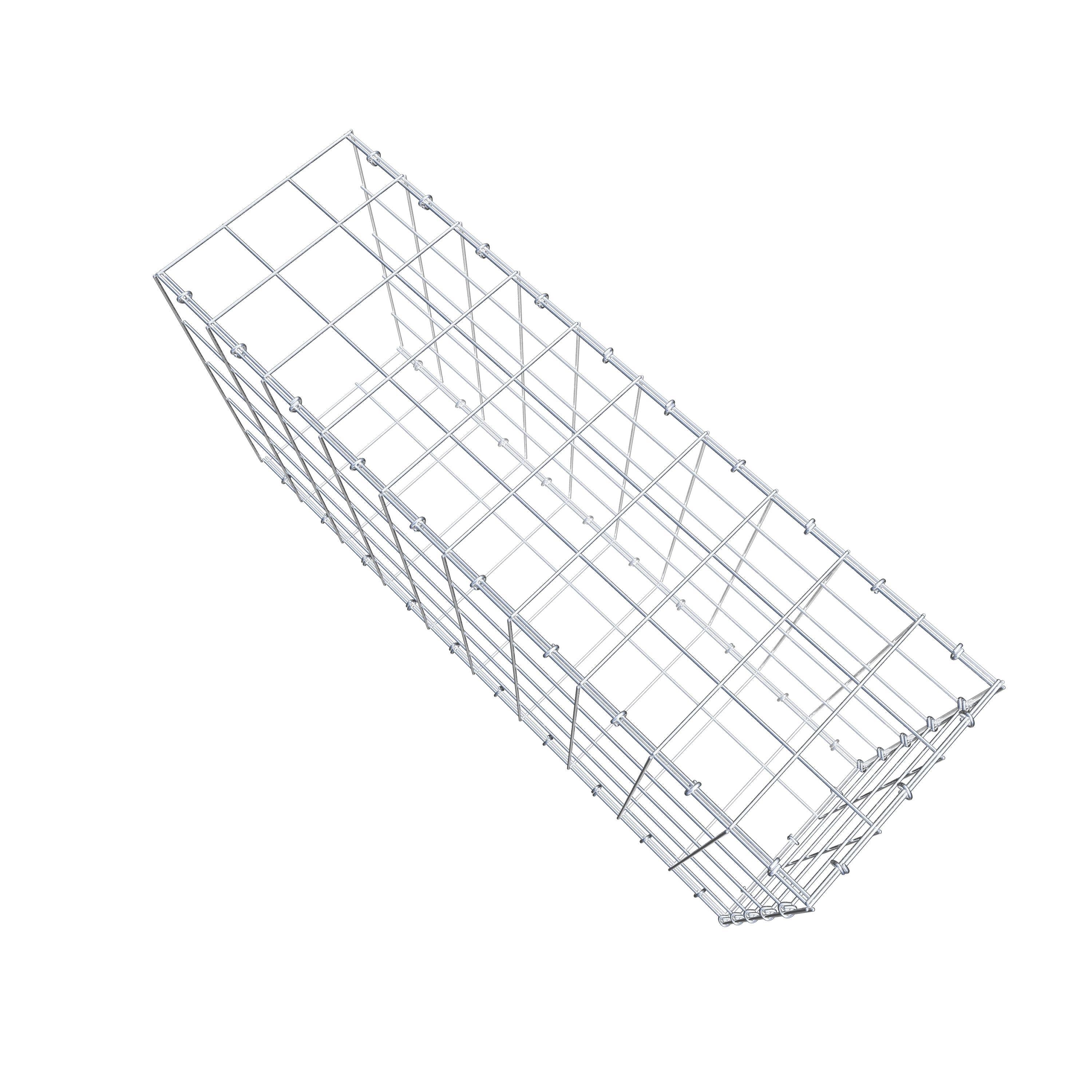 Gavión complementario de tipo 2 100 cm x 50 cm x 30 cm (L x A x P), malla 10 cm x 10 cm, anillo en C