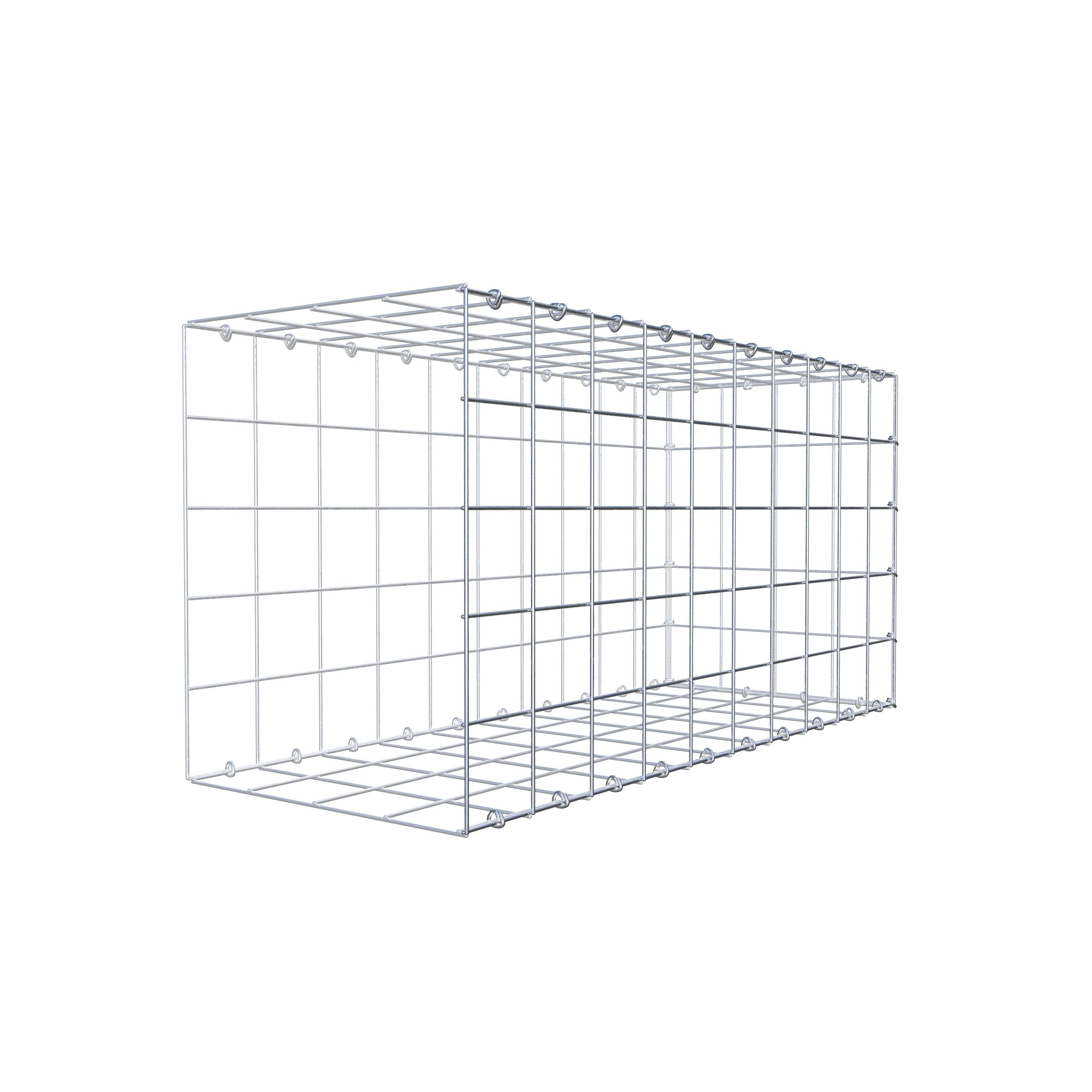 Gabion monté type 2 100 cm x 50 cm x 40 cm (L x H x P), maillage 10 cm x 10 cm, anneau en C