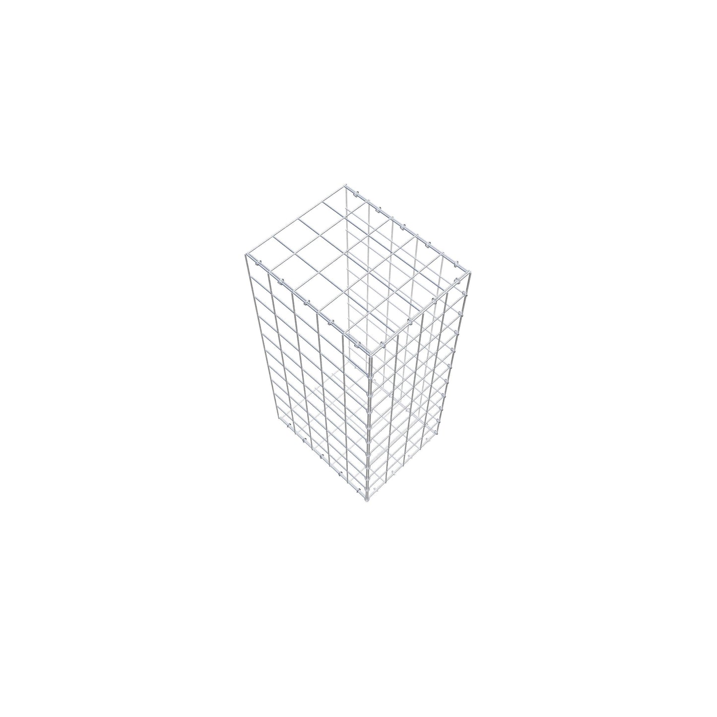 Gabbione aggiuntivo di tipo 2 100 cm x 50 cm x 40 cm (L x H x P), maglia 10 cm x 10 cm, anello a C