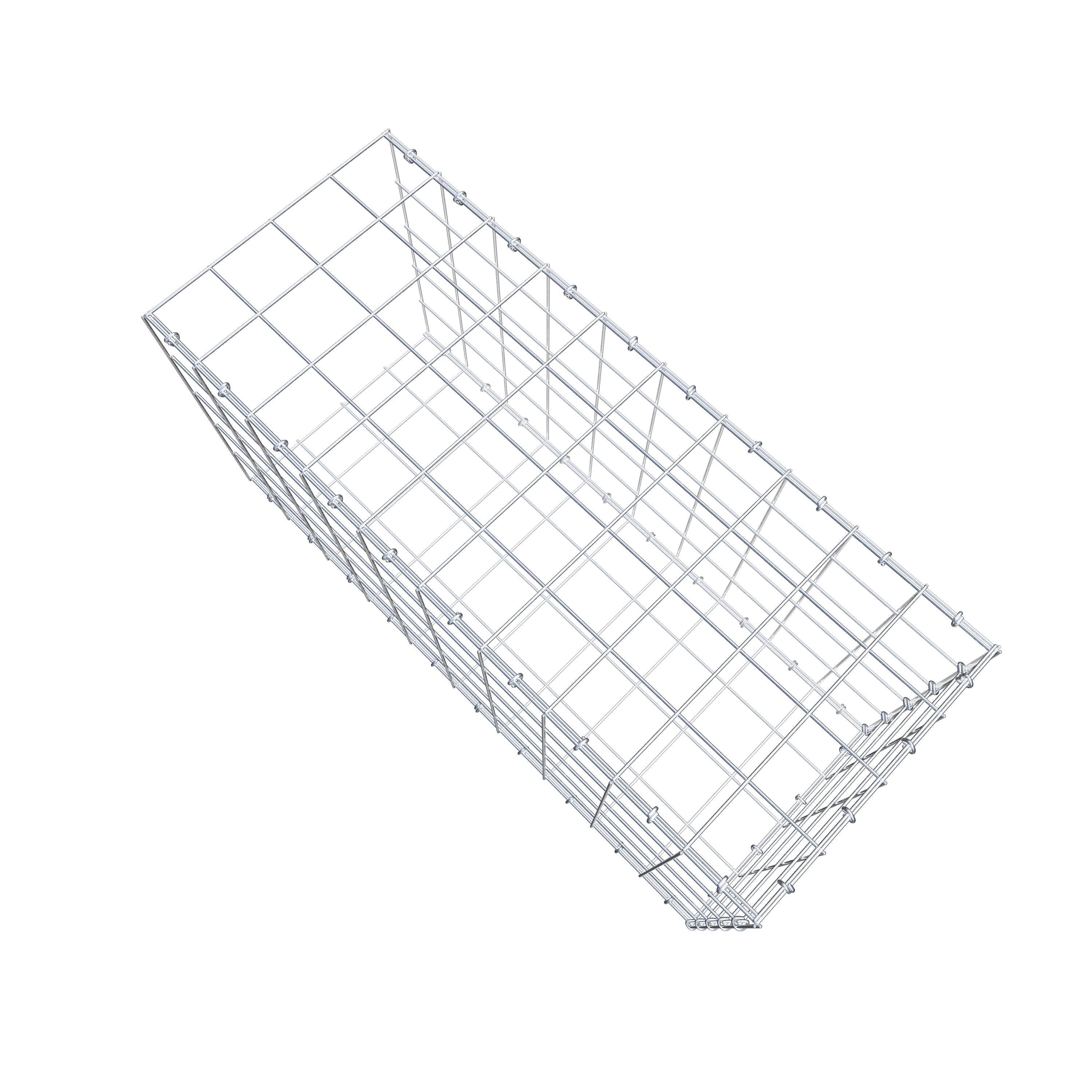 Gabion monté type 2 100 cm x 50 cm x 40 cm (L x H x P), maillage 10 cm x 10 cm, anneau en C