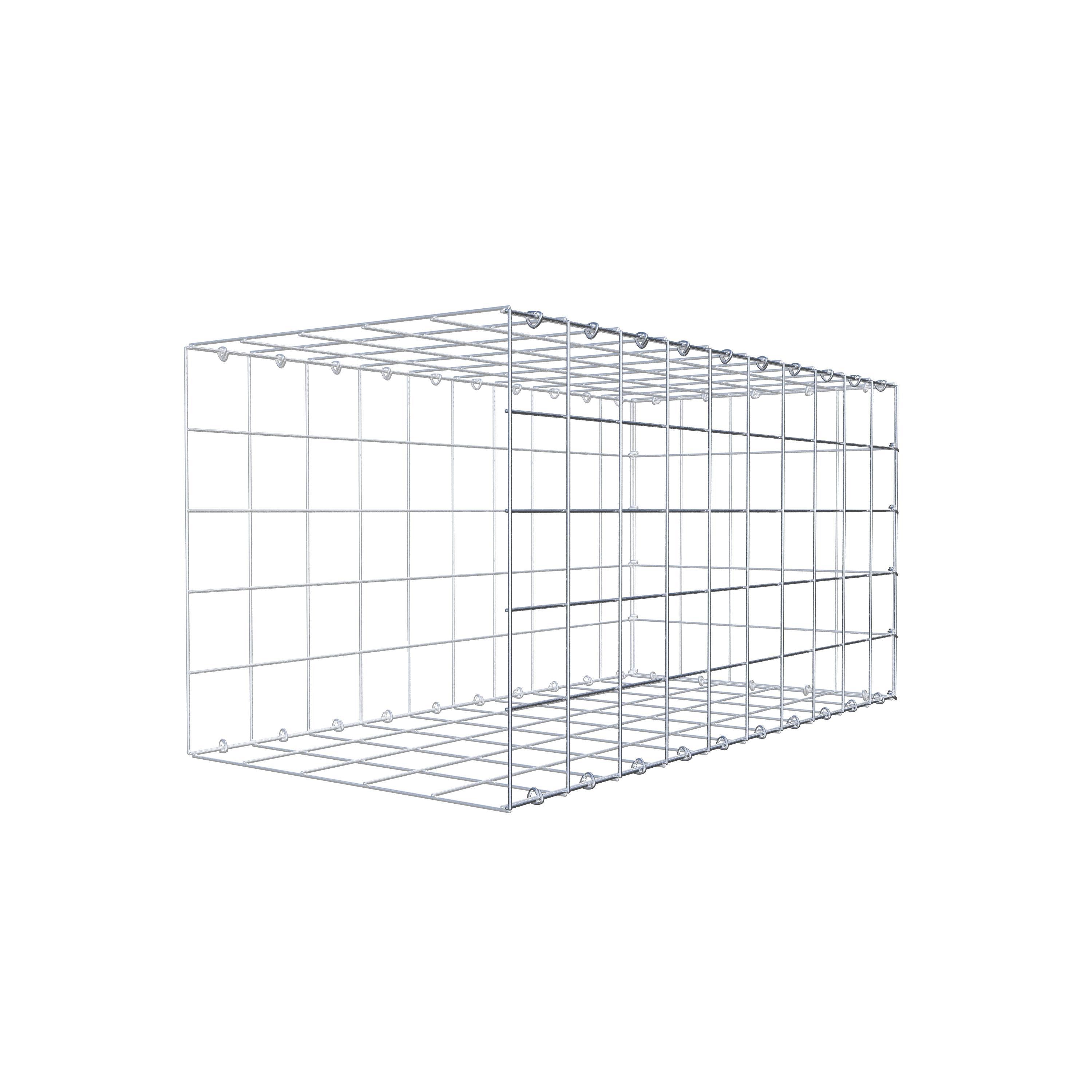 Gabion monté type 2 100 cm x 50 cm x 50 cm (L x H x P), maillage 10 cm x 10 cm, anneau en C