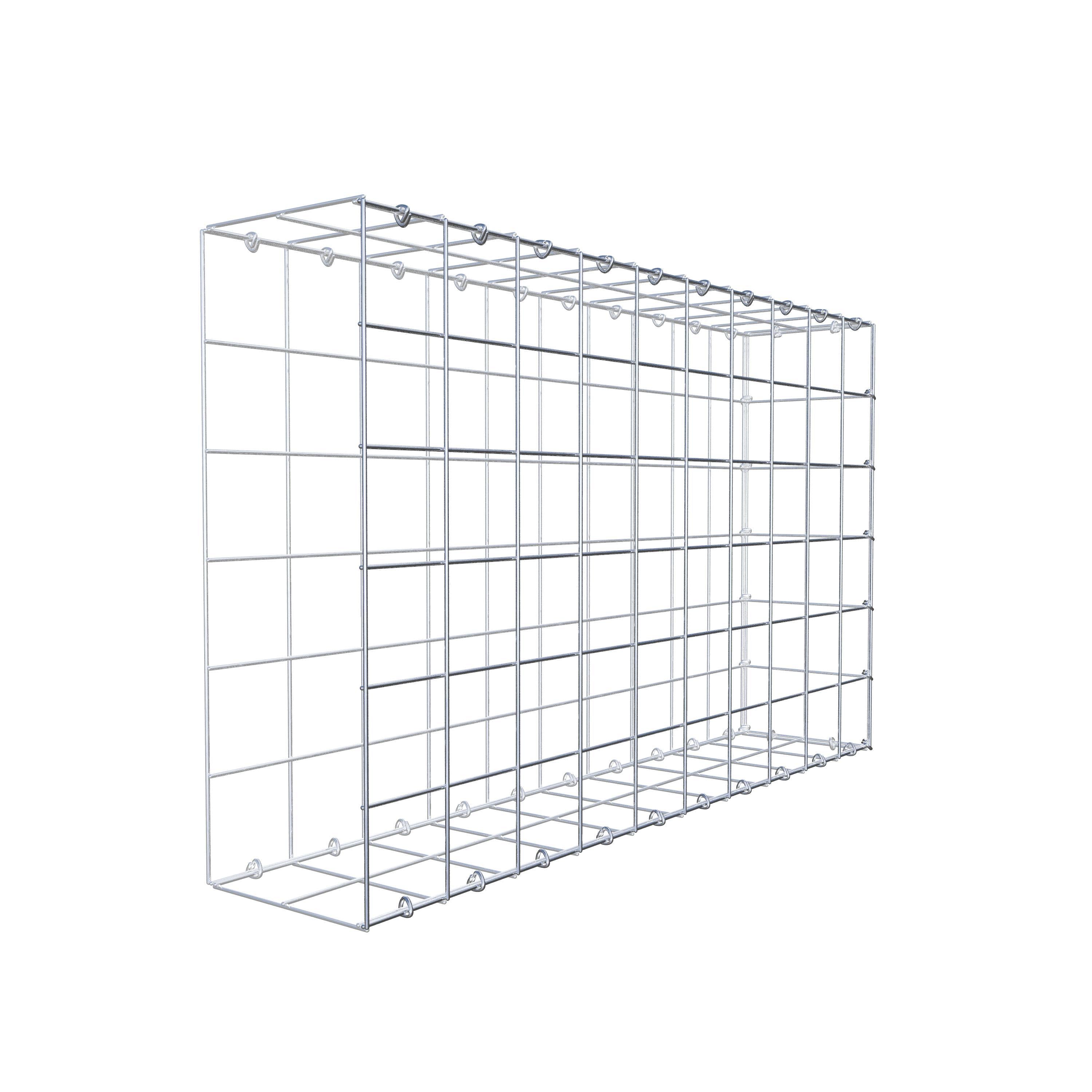 Gabion monté type 2 100 cm x 60 cm x 20 cm (L x H x P), maillage 10 cm x 10 cm, anneau en C