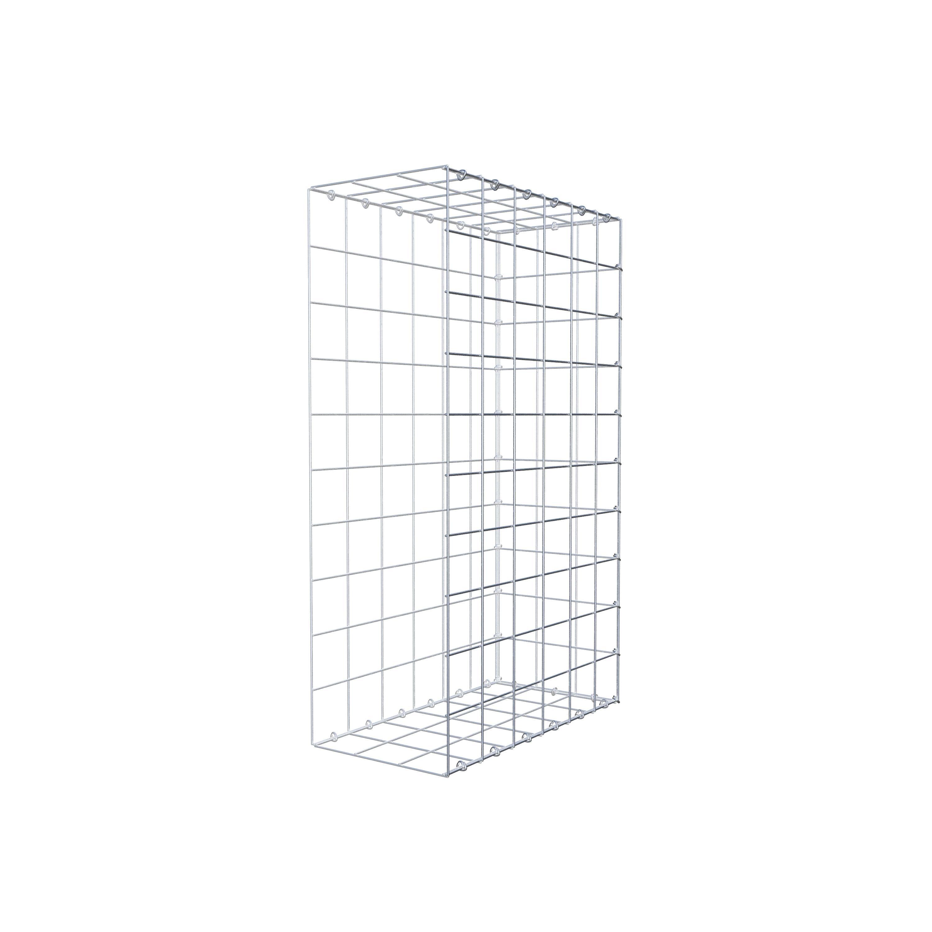 Gabion monté type 2 100 cm x 60 cm x 30 cm (L x H x P), maillage 10 cm x 10 cm, anneau en C