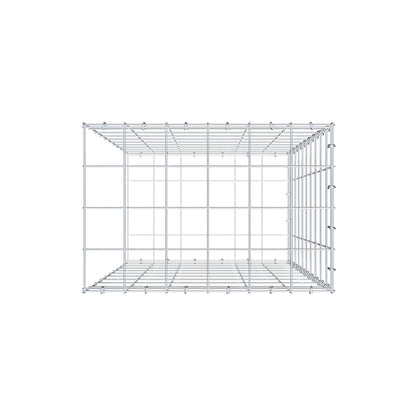 Fourche rapportée type 2 100 cm x 60 cm x 40 cm (L x H x P), mailles 10 cm x 10 cm, anneau C