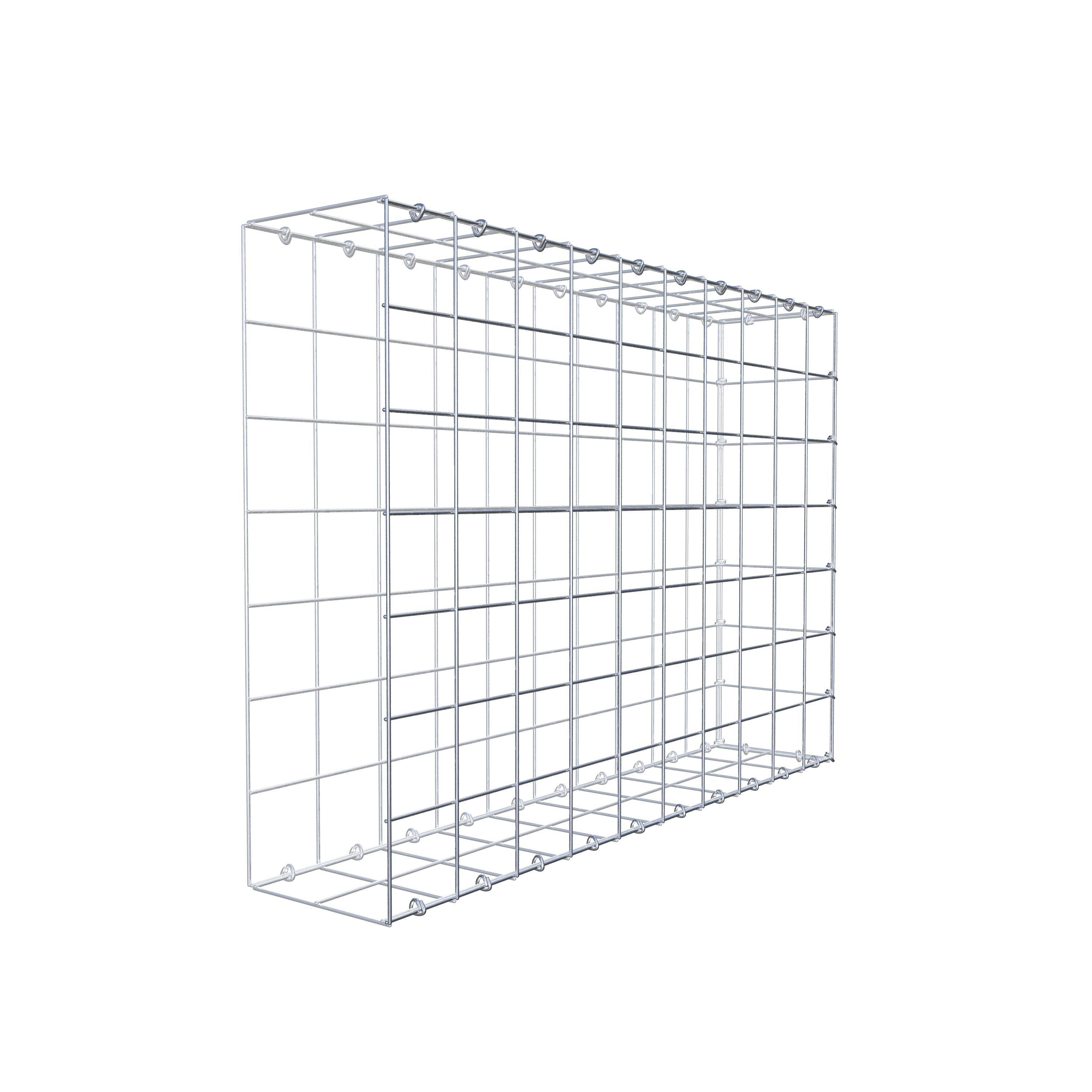 Gabion monté type 2 100 cm x 70 cm x 20 cm (L x H x P), maillage 10 cm x 10 cm, anneau en C