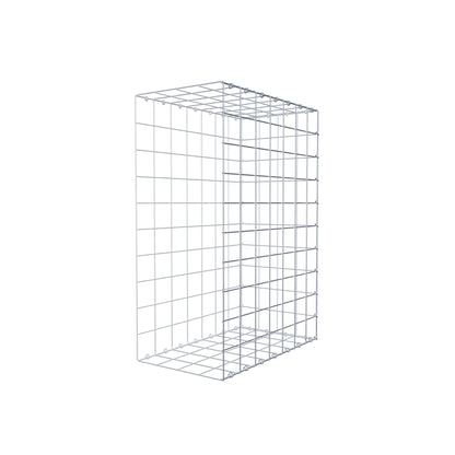 Monteret gabion type 2 100 cm x 70 cm x 40 cm (L x H x D), maskestørrelse 10 cm x 10 cm, C-ring