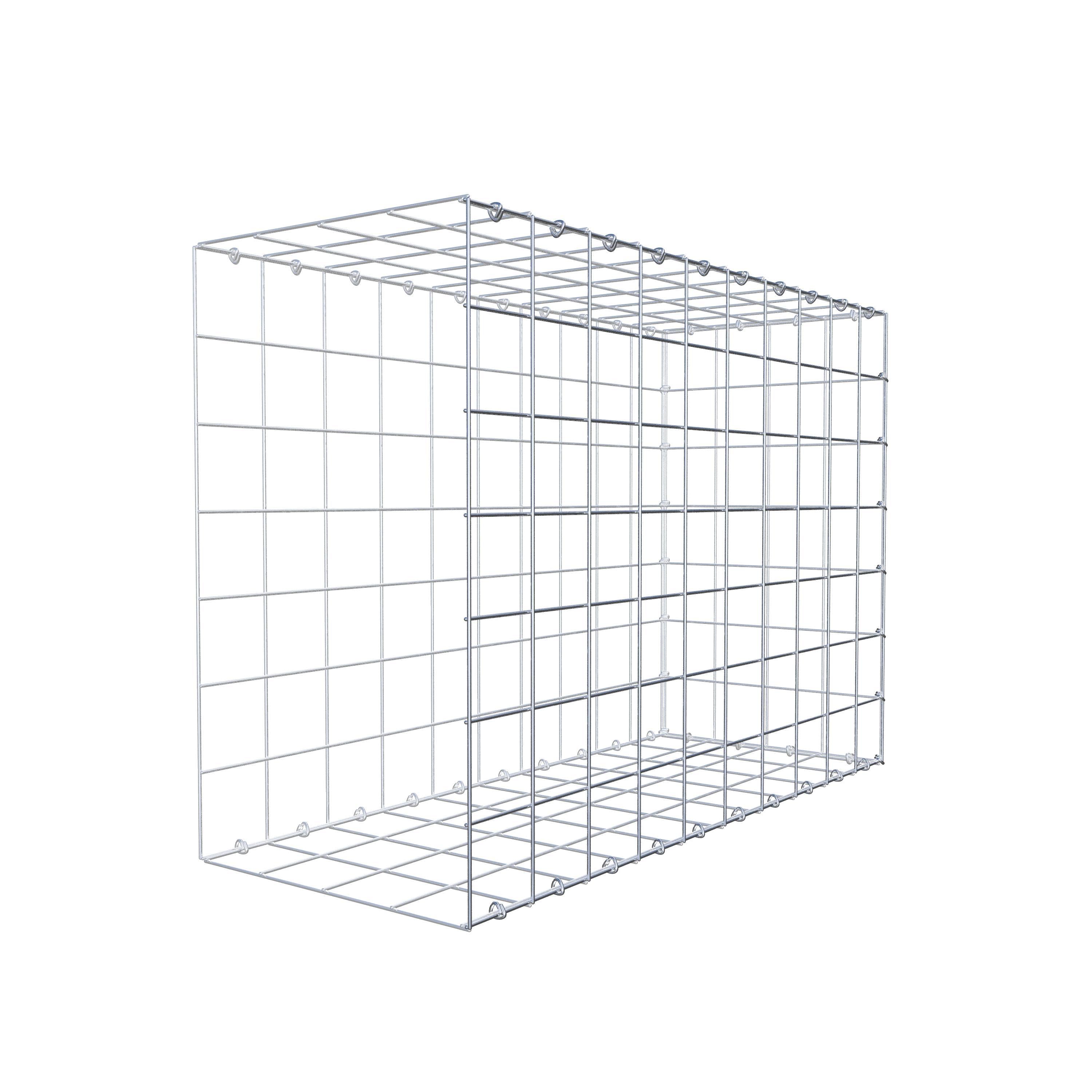 Gabion monté type 2 100 cm x 70 cm x 40 cm (L x H x P), maillage 10 cm x 10 cm, anneau en C