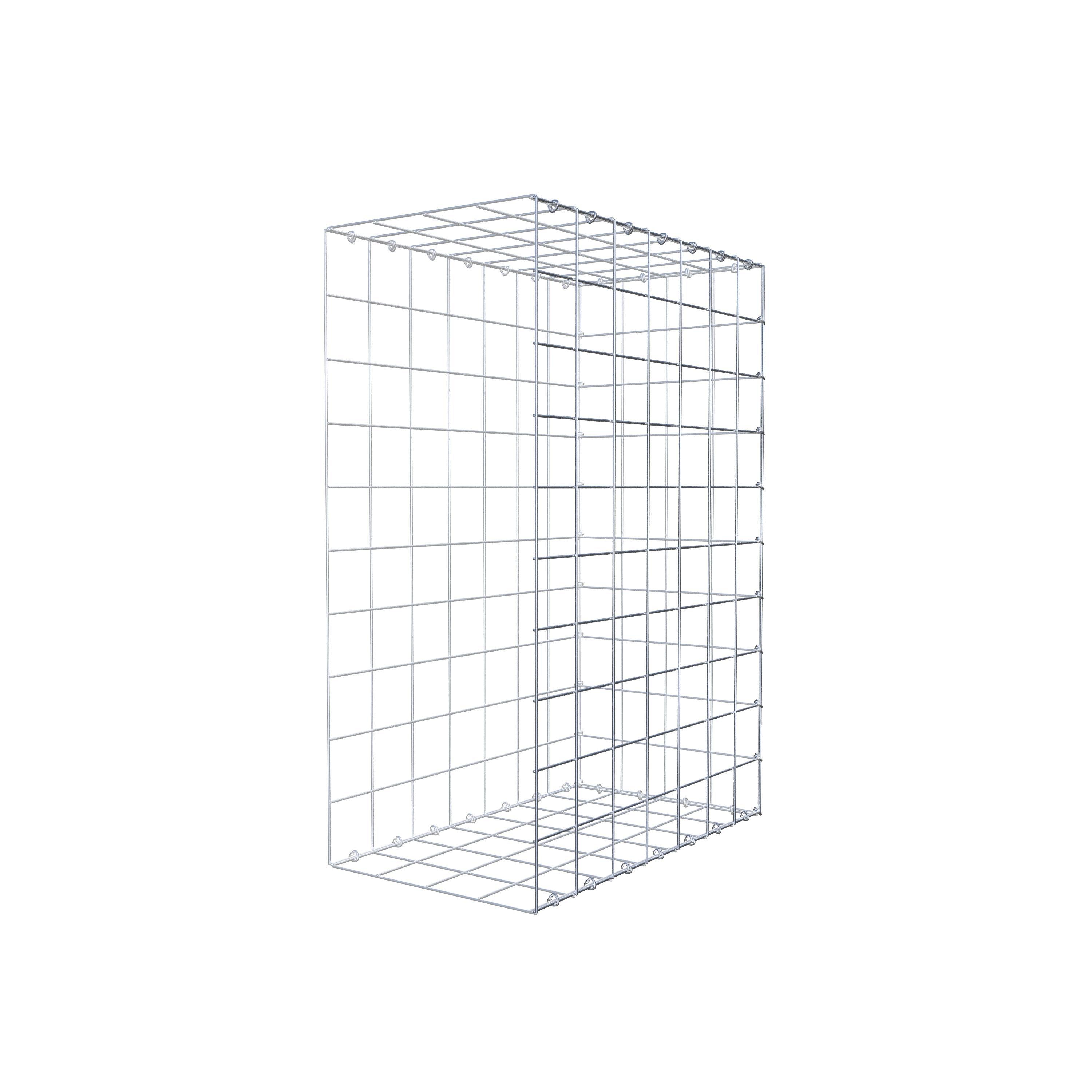 Gabion monté type 2 100 cm x 70 cm x 40 cm (L x H x P), maillage 10 cm x 10 cm, anneau en C