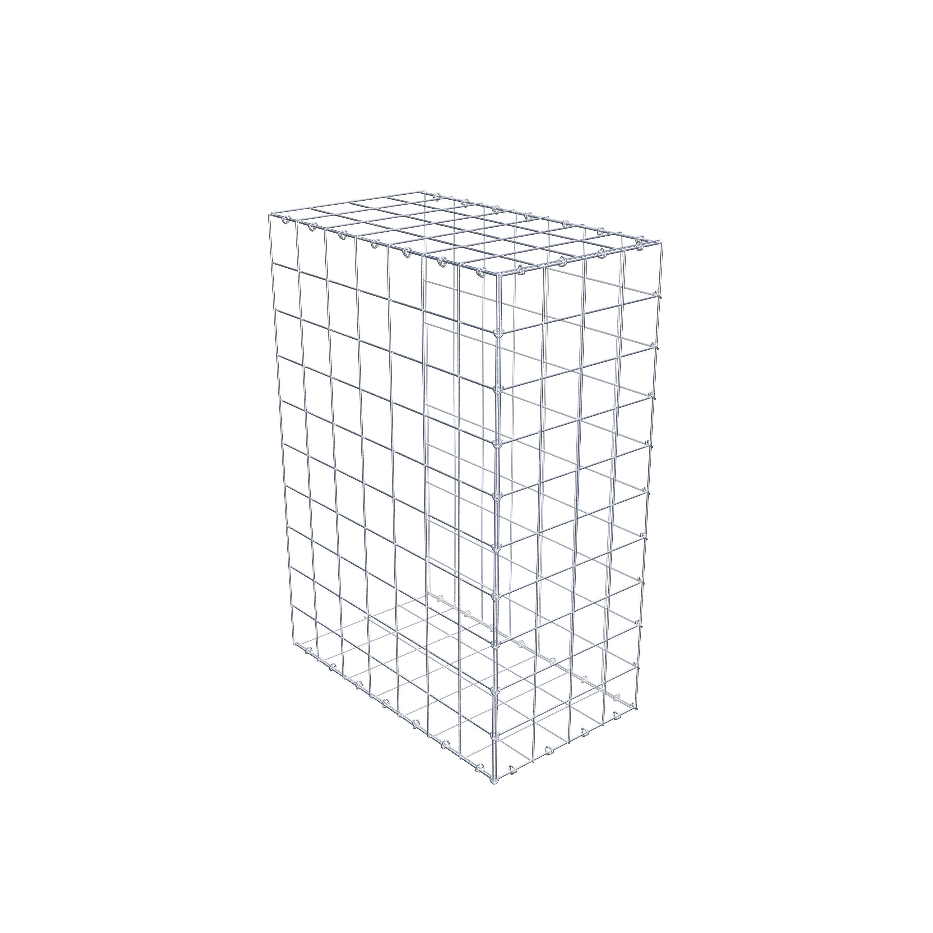 Gabion monté type 2 100 cm x 70 cm x 40 cm (L x H x P), maillage 10 cm x 10 cm, anneau en C