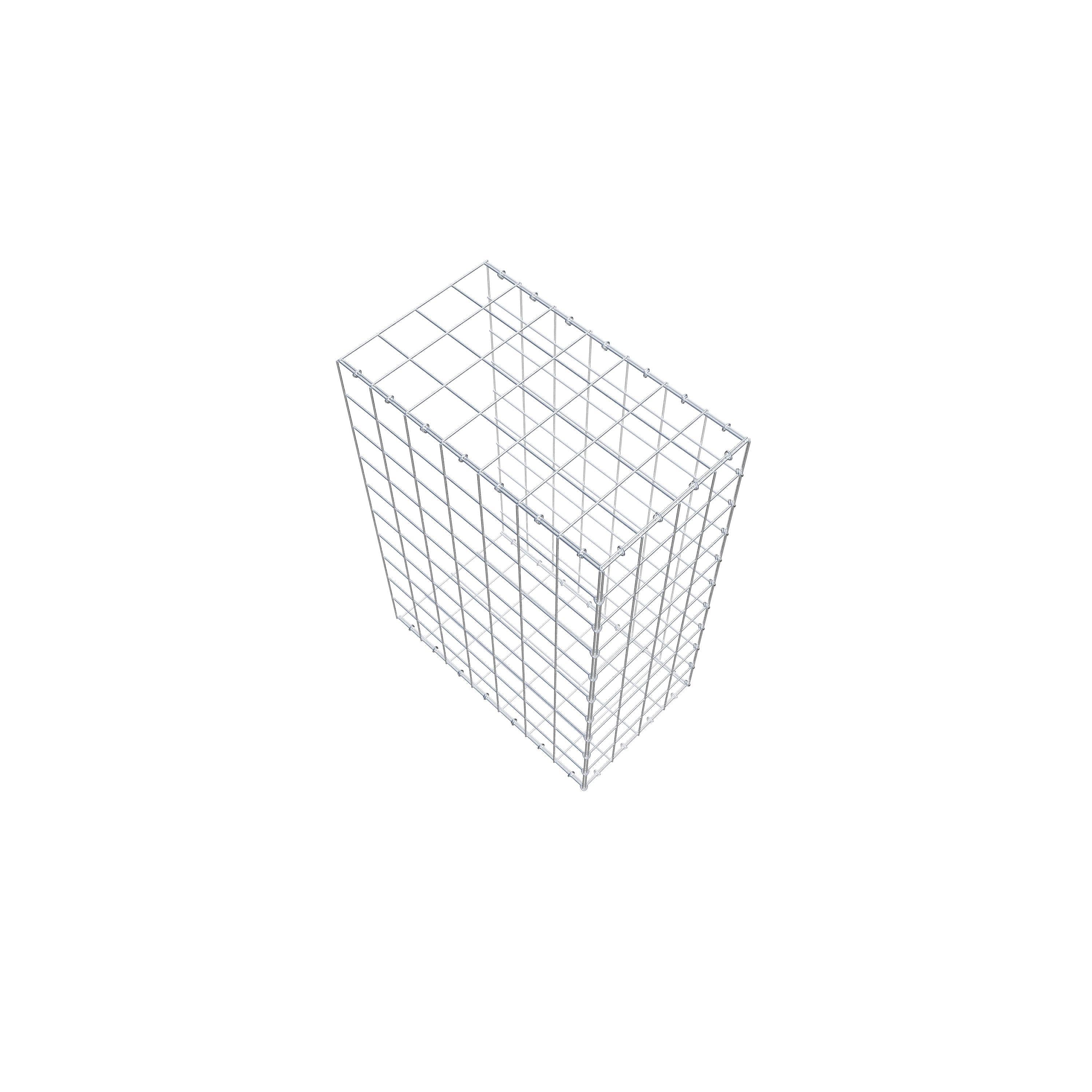 Gabion monté type 2 100 cm x 70 cm x 40 cm (L x H x P), maillage 10 cm x 10 cm, anneau en C