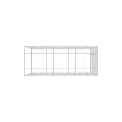 Monteret gabion type 2 100 cm x 70 cm x 40 cm (L x H x D), maskestørrelse 10 cm x 10 cm, C-ring