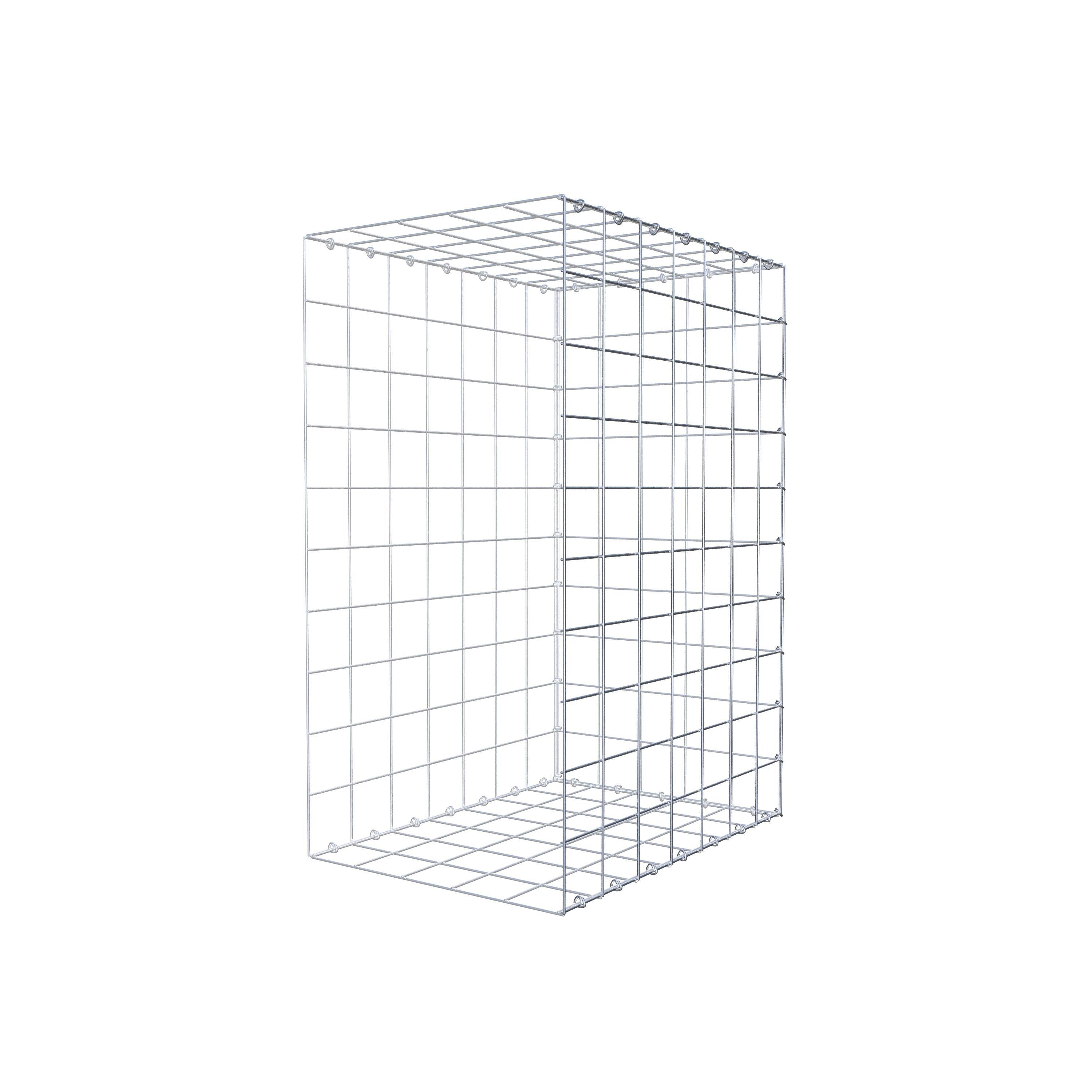 Gabion monté type 2 100 cm x 70 cm x 50 cm (L x H x P), maillage 10 cm x 10 cm, anneau en C