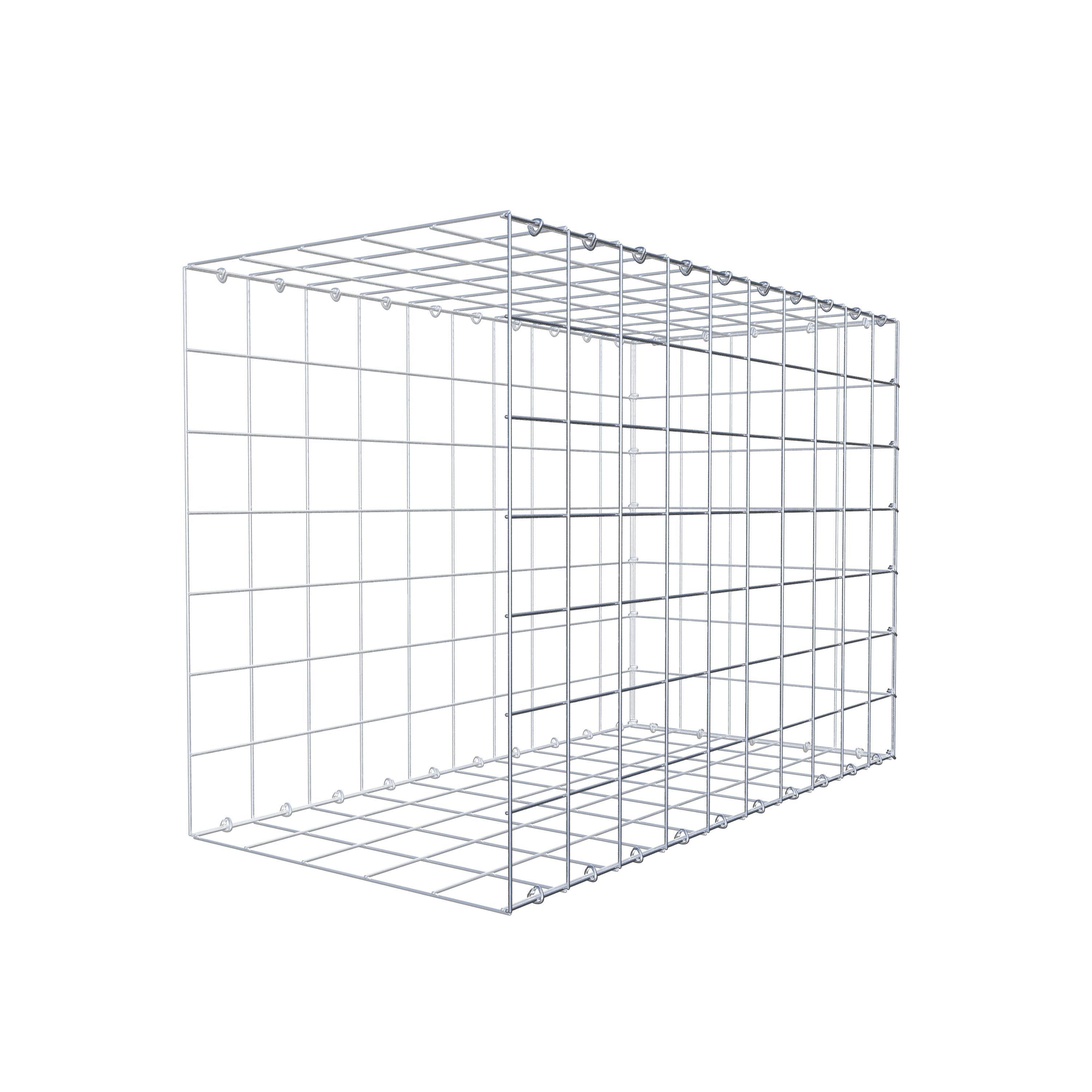 Gabion monté type 2 100 cm x 70 cm x 50 cm (L x H x P), maillage 10 cm x 10 cm, anneau en C