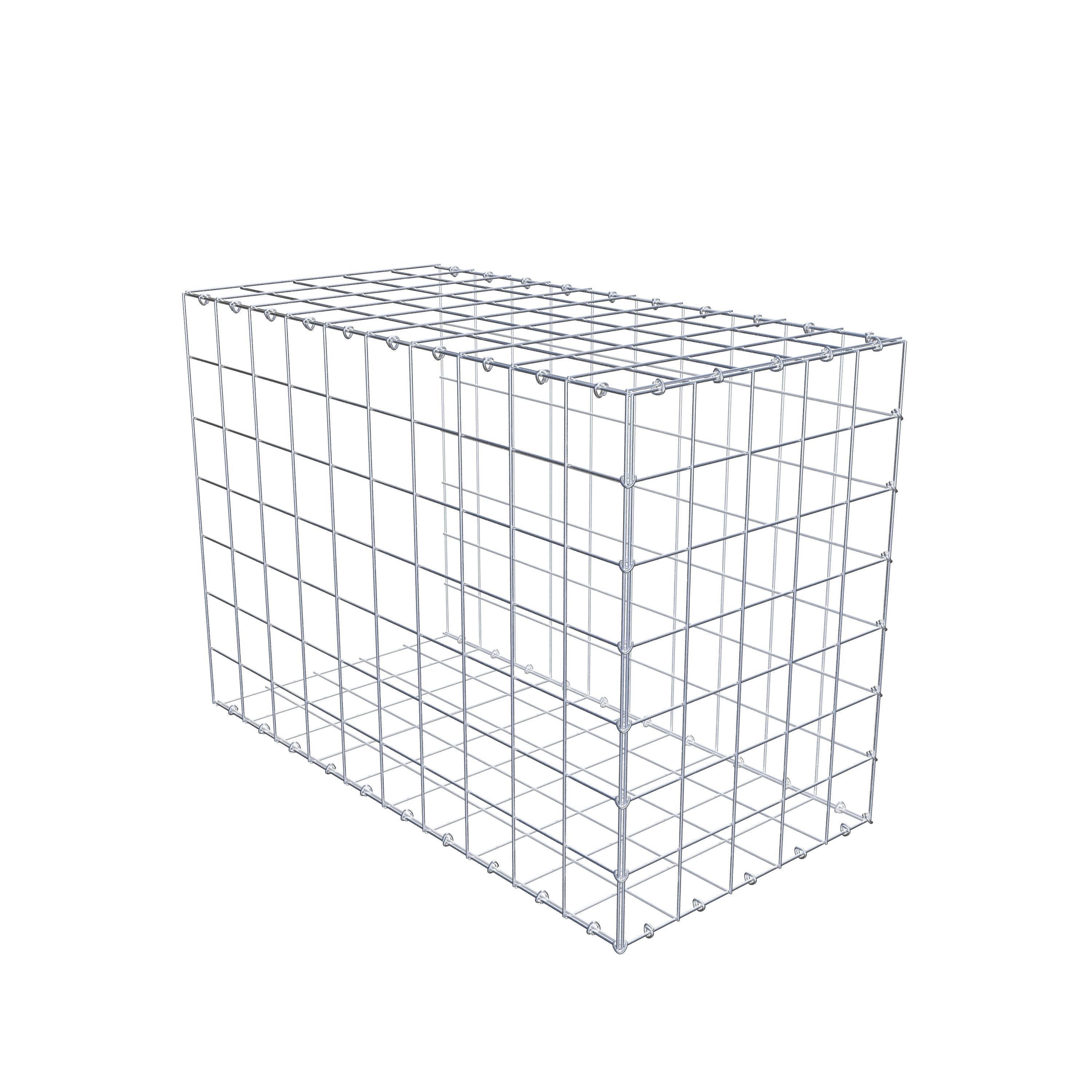 Gabion monté type 2 100 cm x 70 cm x 50 cm (L x H x P), maillage 10 cm x 10 cm, anneau en C