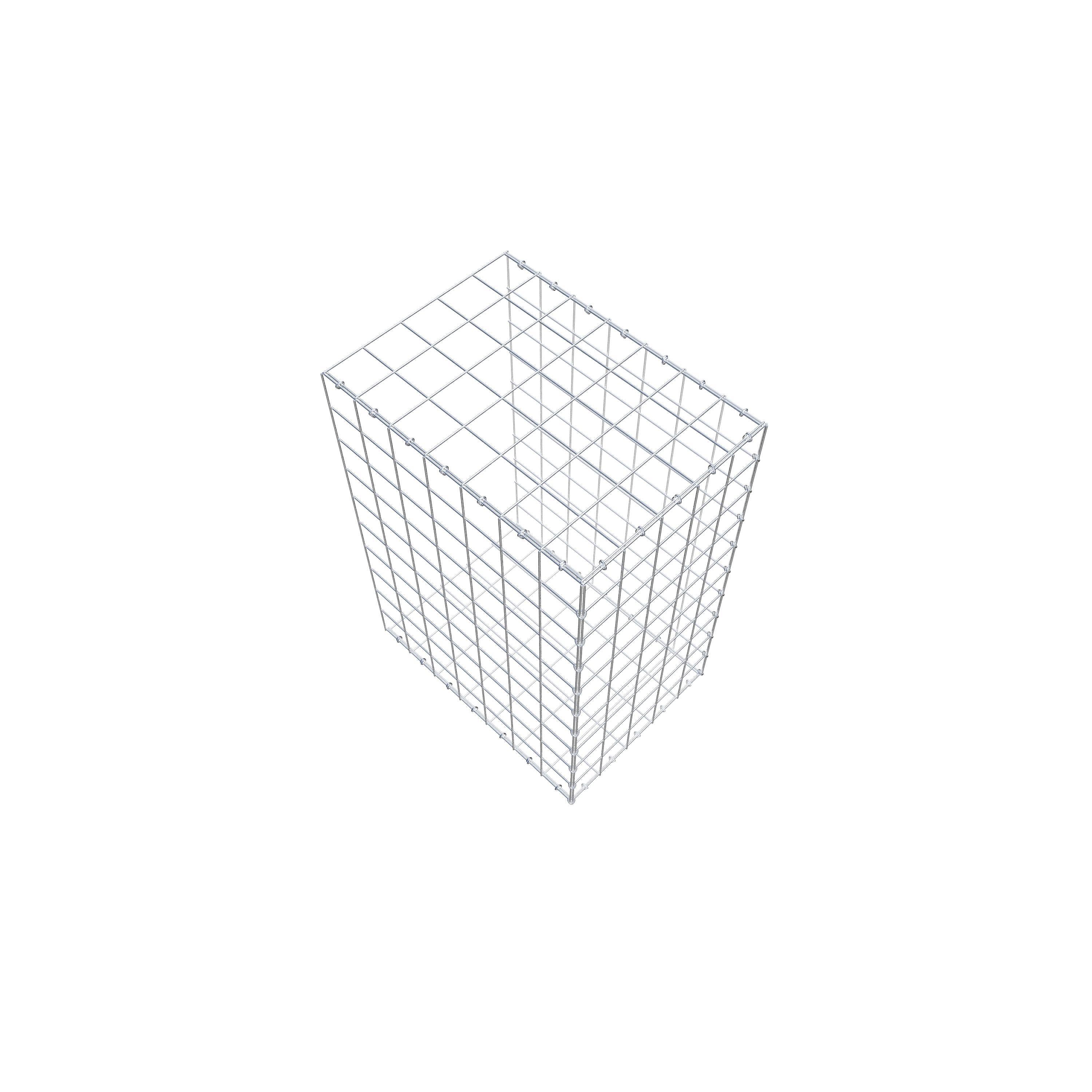 Gabion monté type 2 100 cm x 70 cm x 50 cm (L x H x P), maillage 10 cm x 10 cm, anneau en C