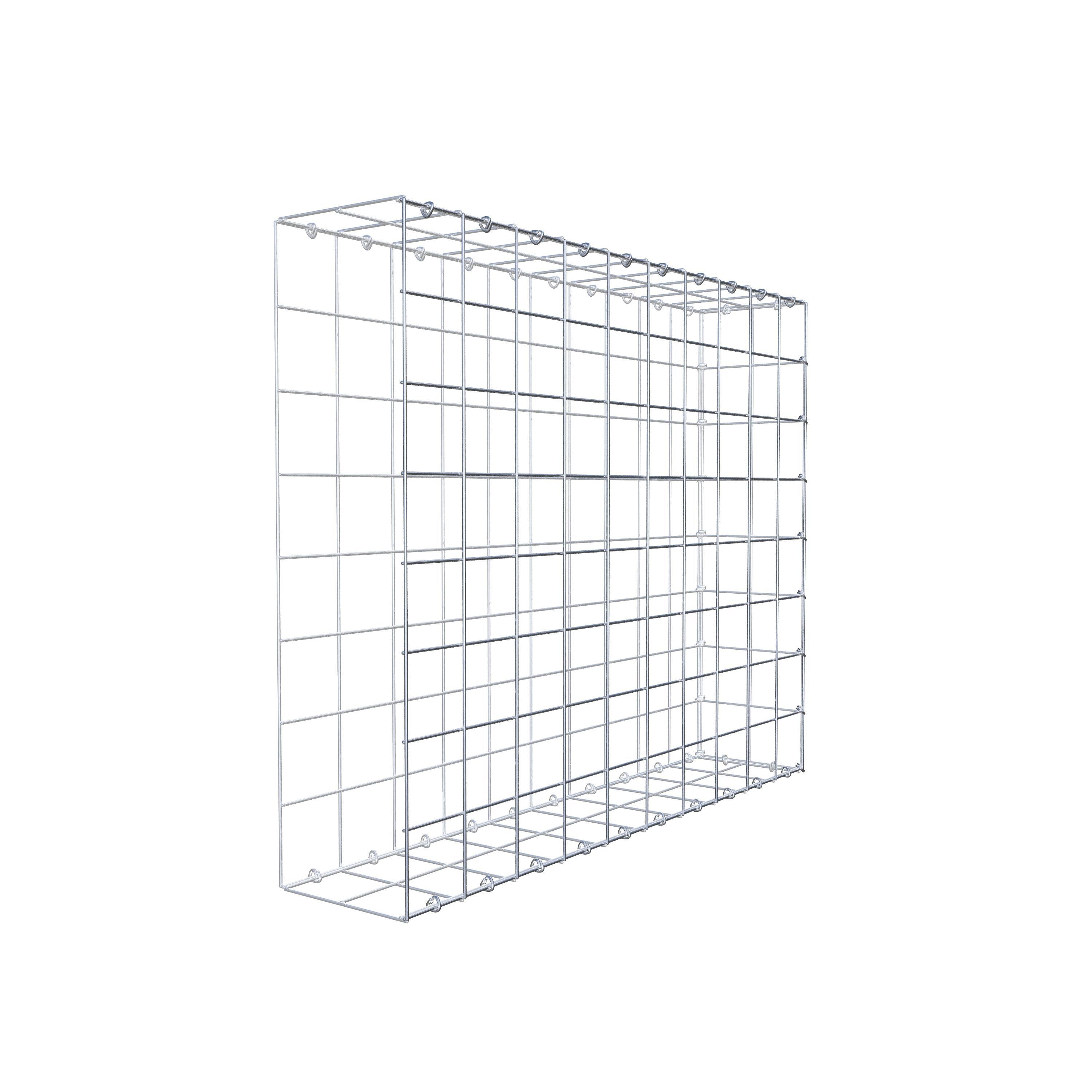 Gabion monté type 2 100 cm x 80 cm x 20 cm (L x H x P), maillage 10 cm x 10 cm, anneau en C